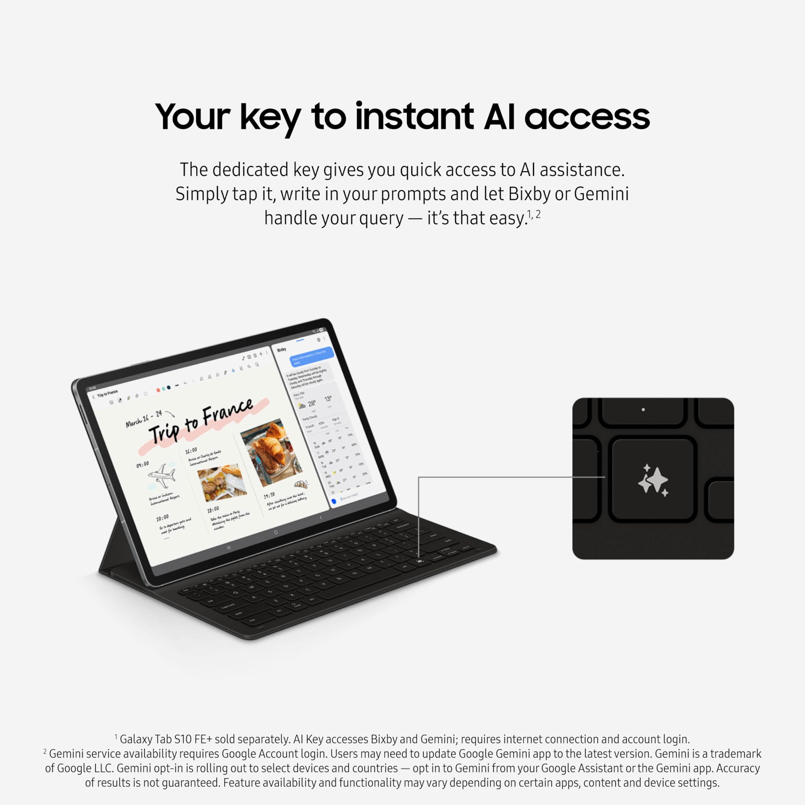 Foto 3 pulgar | Funda Tipo Libro Con Teclado Para Tablet Samsung Galaxy Tab S10 Fe+  Color Negro - Venta Internacional.