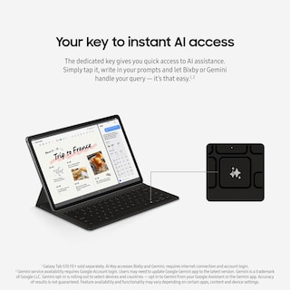 Foto 2 | Funda Tipo Libro Con Teclado Para Tablet Samsung Galaxy Tab S10 Fe+ Color Negro - Venta Internacional.