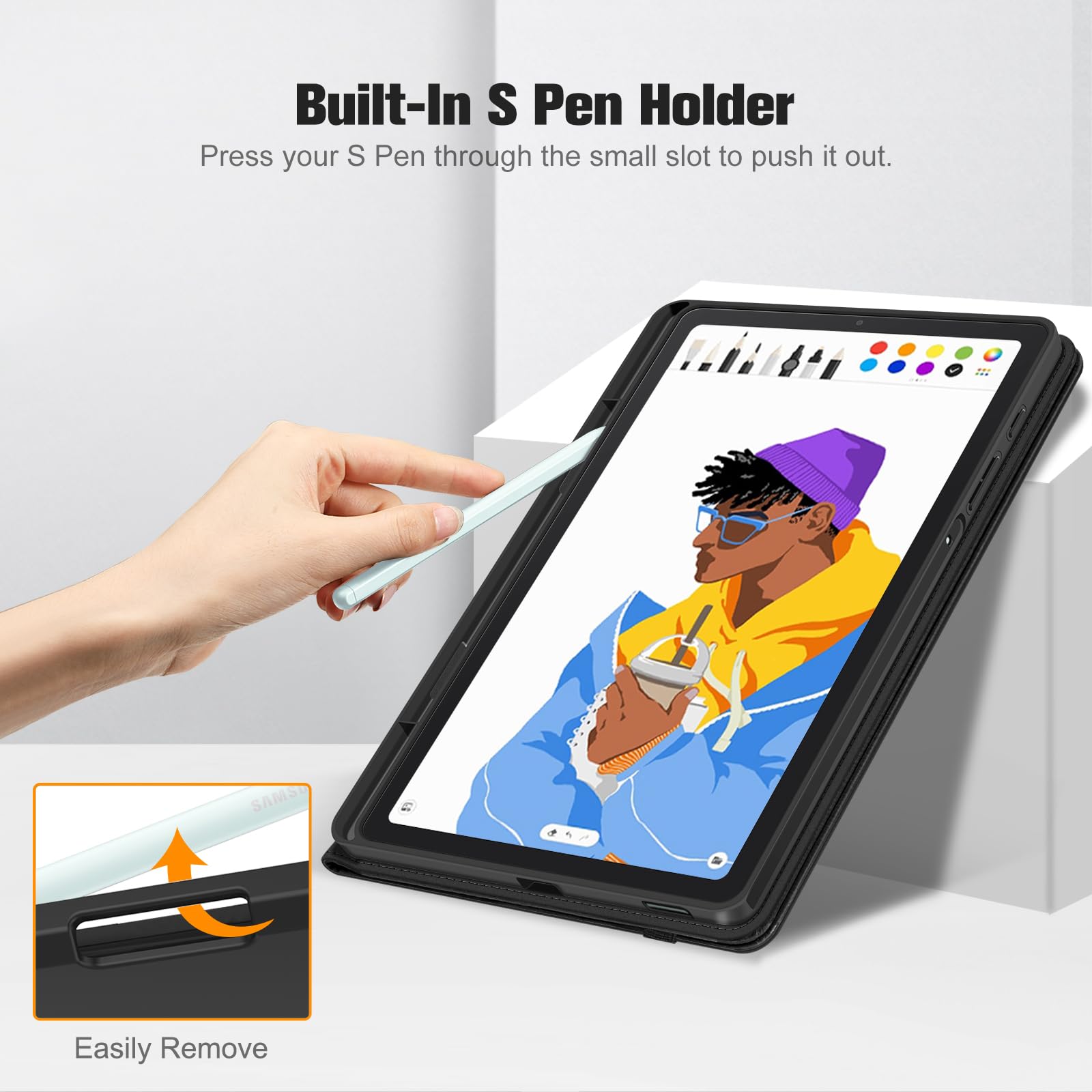Foto 4 pulgar | Funda Fintie Para Samsung Galaxy Tab S6 Lite 10.4 2024/2022/2020 - Venta Internacional.