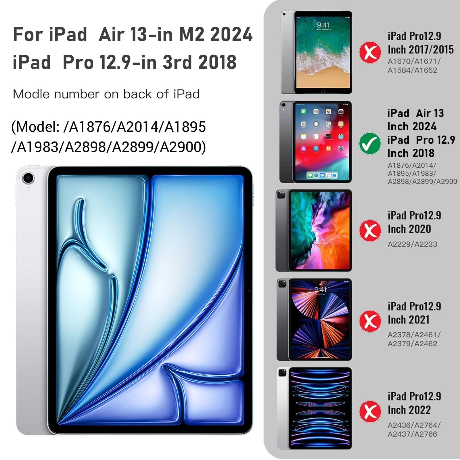 Foto 3 pulgar | Funda Ztotopcases Para Ipad Pro 12.9 3.ª Generación 2018 /ipad Air 13 - Venta Internacional.