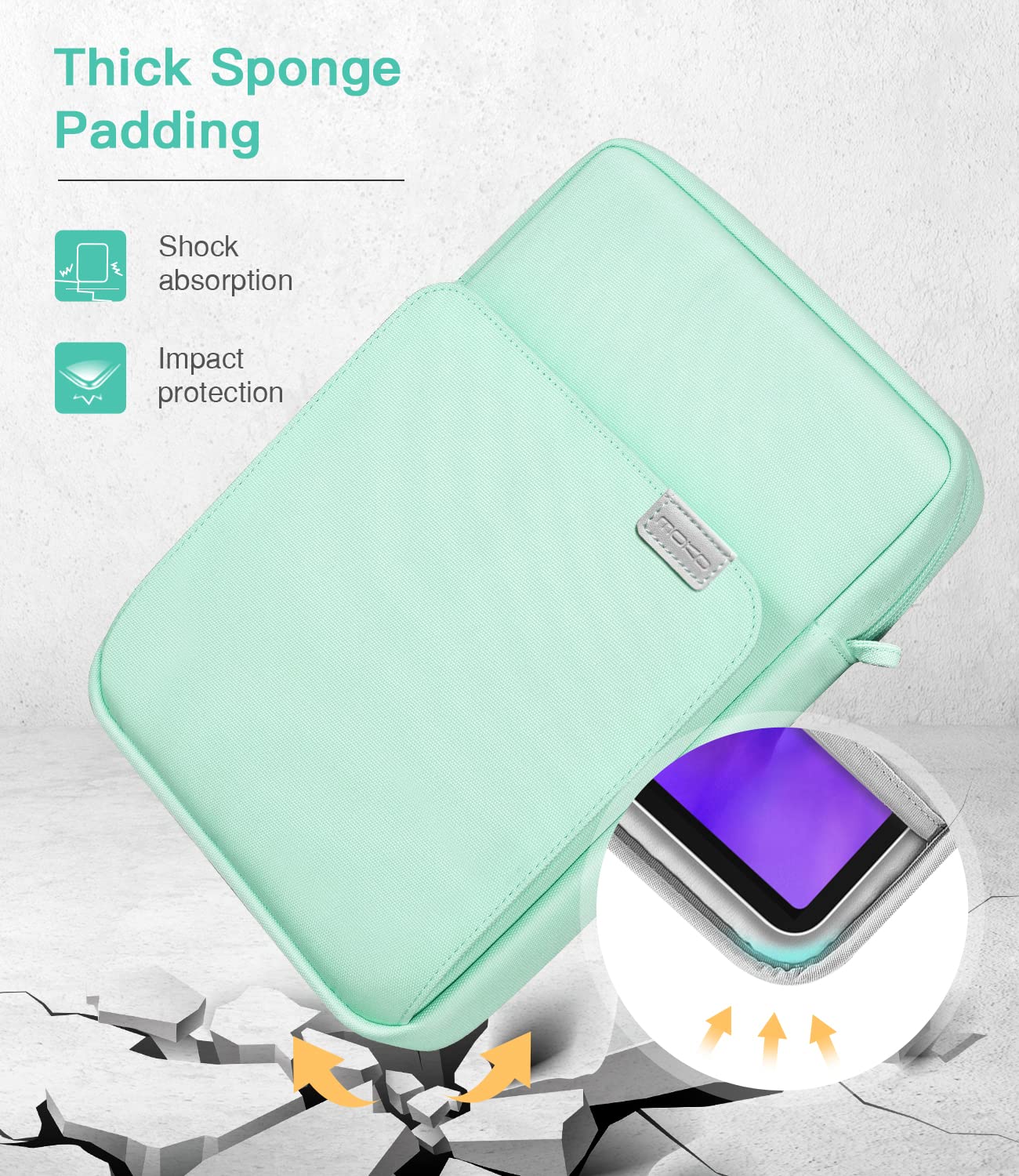 Foto 5 pulgar | Funda Para Tableta Moko De 9 A 11 Pulgadas Para Ipad Air 5 10.9 2022 Mint - Venta Internacional.