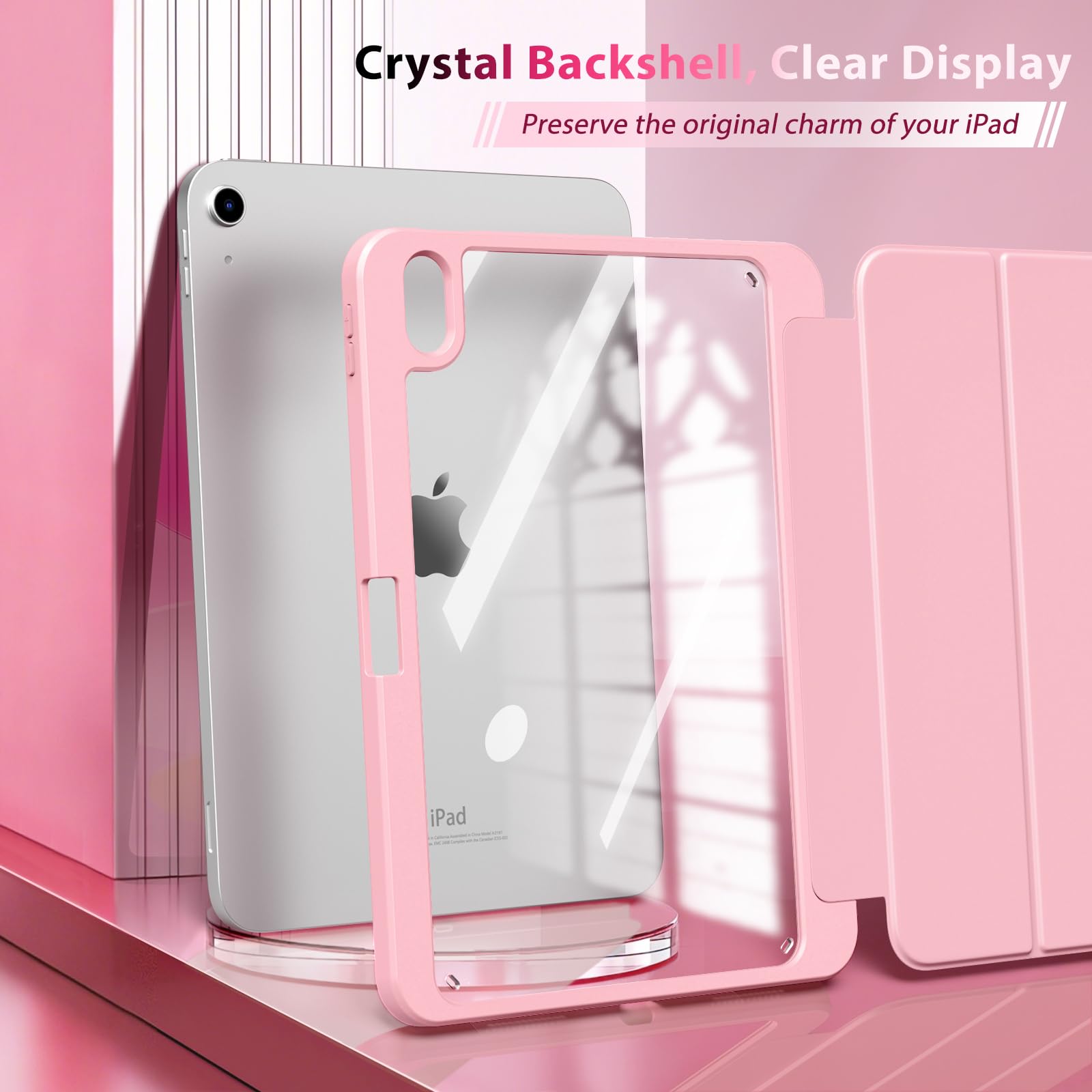 Foto 4 pulgar | Funda Timovo Para Ipad 11.ª Generación De 11 Pulgadas 2025 Con Soporte Para Lápices  Color Rosa - Venta Internacional.
