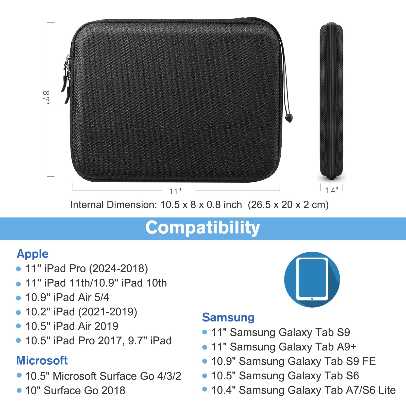 Foto 3 pulgar | Funda Rígida Para Tableta Finpac Para Ipad Air/pro De 11 Pulgadas - Venta Internacional.