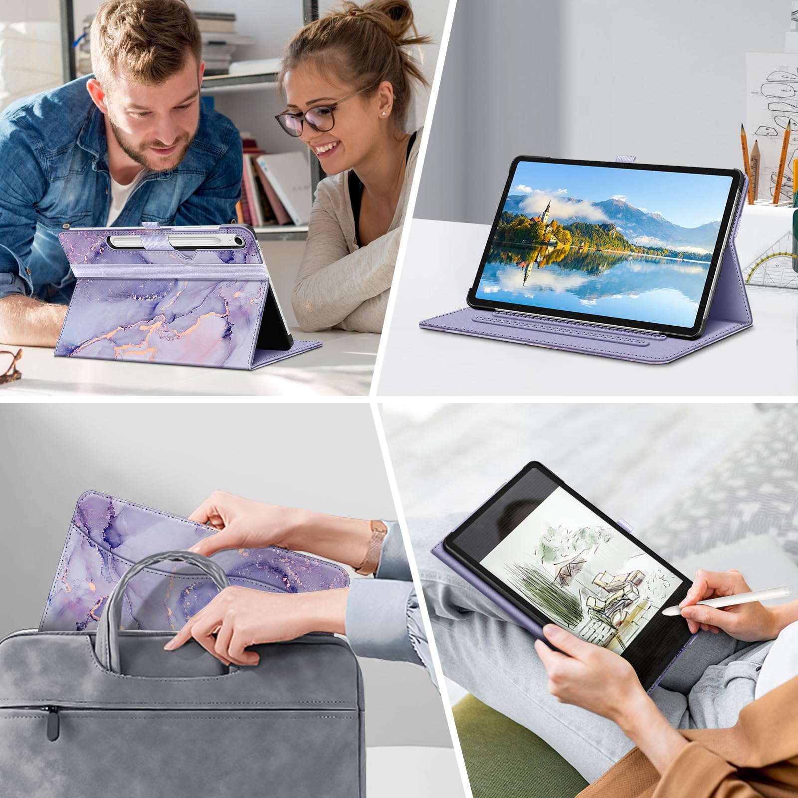 Foto 8 pulgar | Funda Fintie Para Samsung Galaxy Tab S10 Fe/s9 Fe 5g De 10 9'' - Venta Internacional.