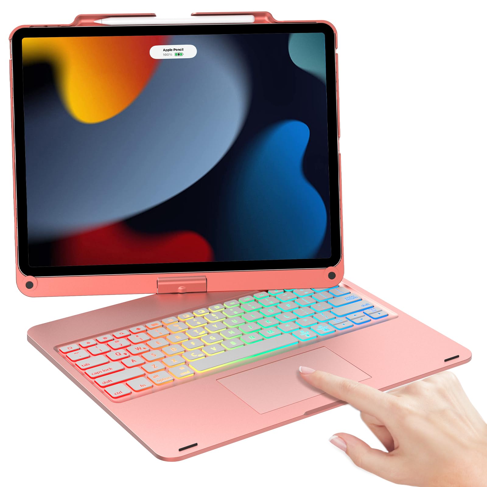 Funda Para Ipad Pro 12.9 Con Teclado De 5.ª Generación 2021  Oro Rosa - Venta Internacional.