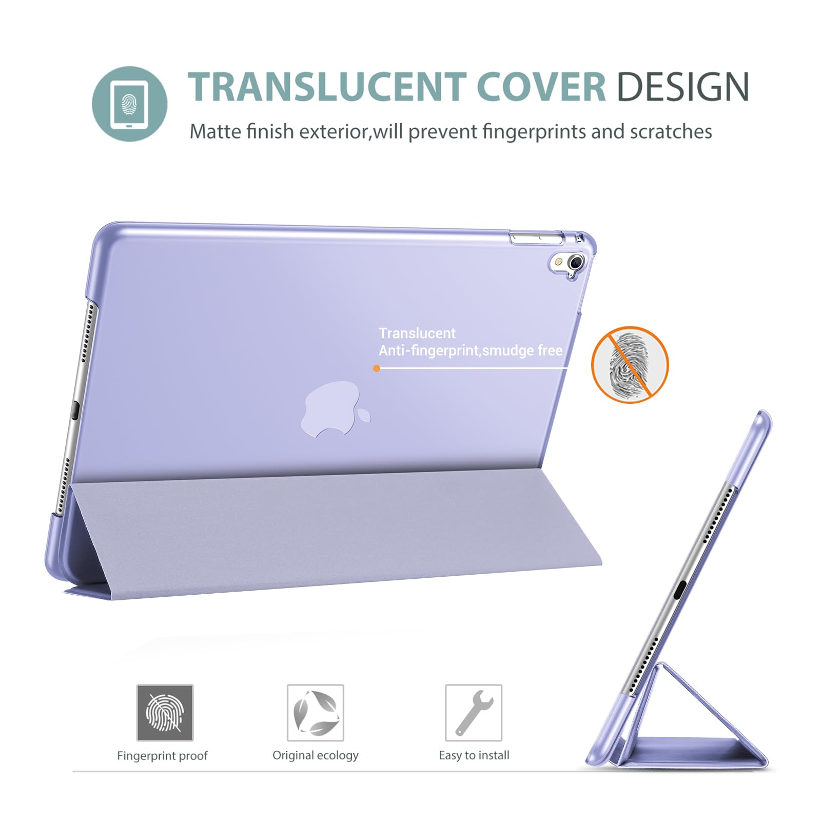 Foto 5 pulgar | Funda Procase Smart Para Ipad Pro 9.7 2016  Color Morado Claro - Venta Internacional.