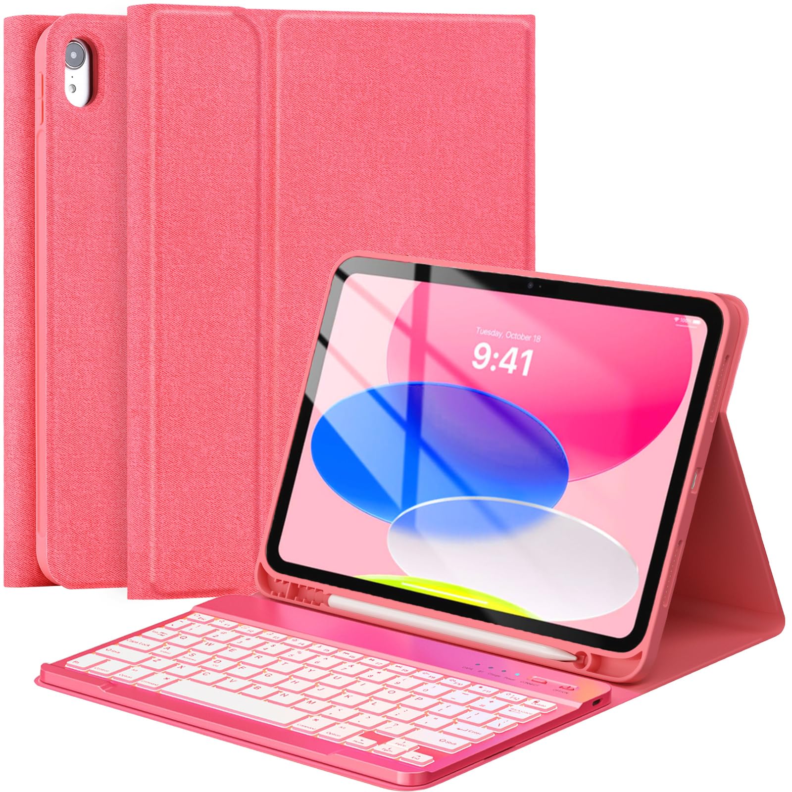 Foto 1 | Funda Con Teclado Fuwang Para Ipad A16 De 11 Pulgadas Y 10 De 10 9 Pulgadas - Venta Internacional.