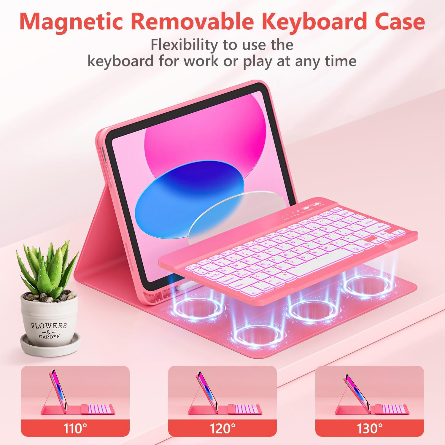 Foto 3 | Funda Con Teclado Fuwang Para Ipad A16 De 11 Pulgadas Y 10 De 10 9 Pulgadas - Venta Internacional.