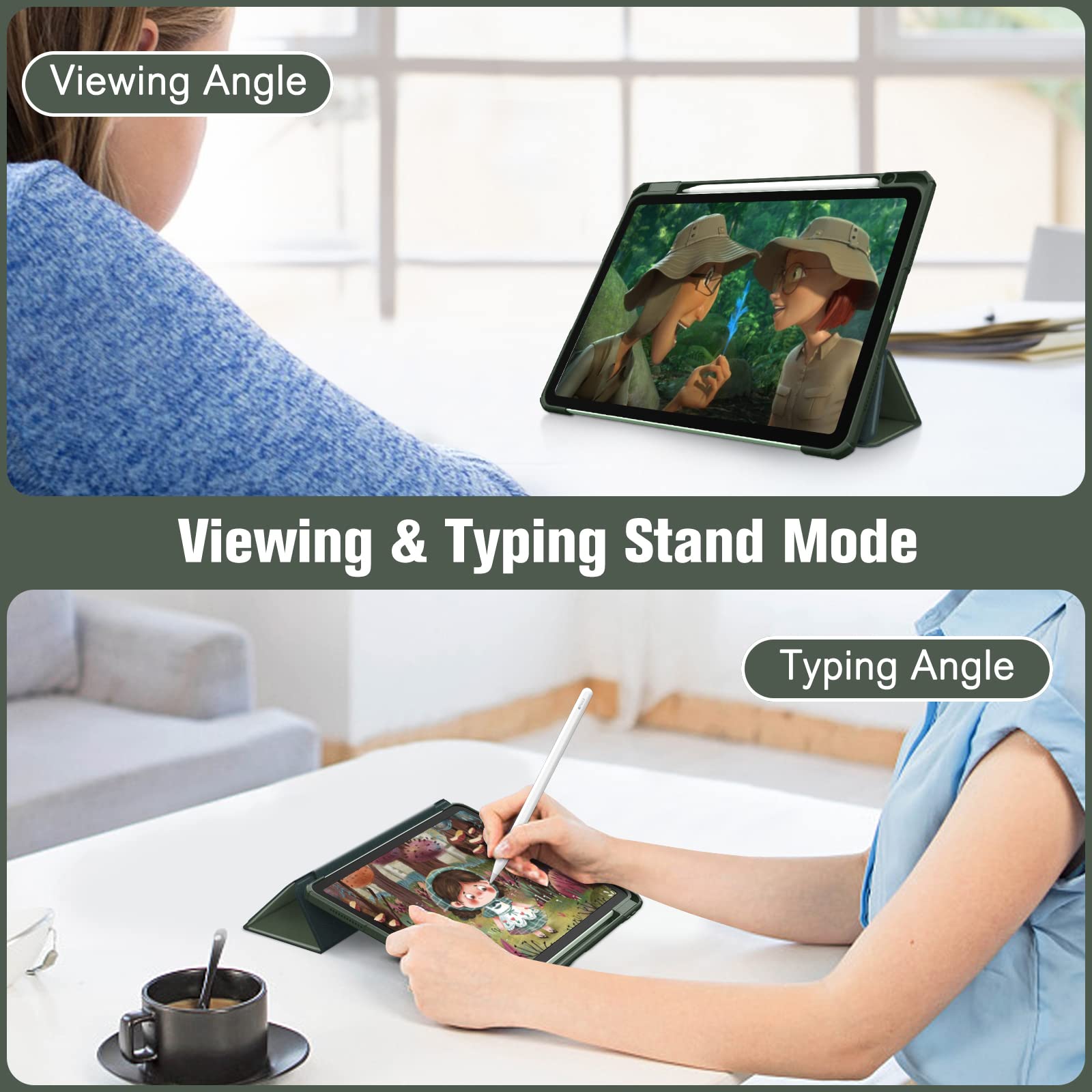 Foto 5 pulgar | Funda Fintie Hybrid Slim Para Ipad Air De 11 Pulgadas M3 (2025) /m2 (2024) - Venta Internacional.