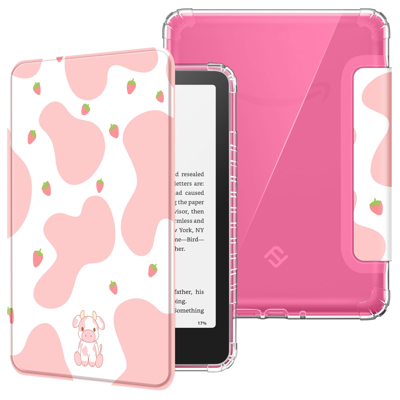 Foto 1 | Funda Fintie Para Kindle Paperwhite 12.ª Generación 2024 Strawberry Cow - Venta Internacional.