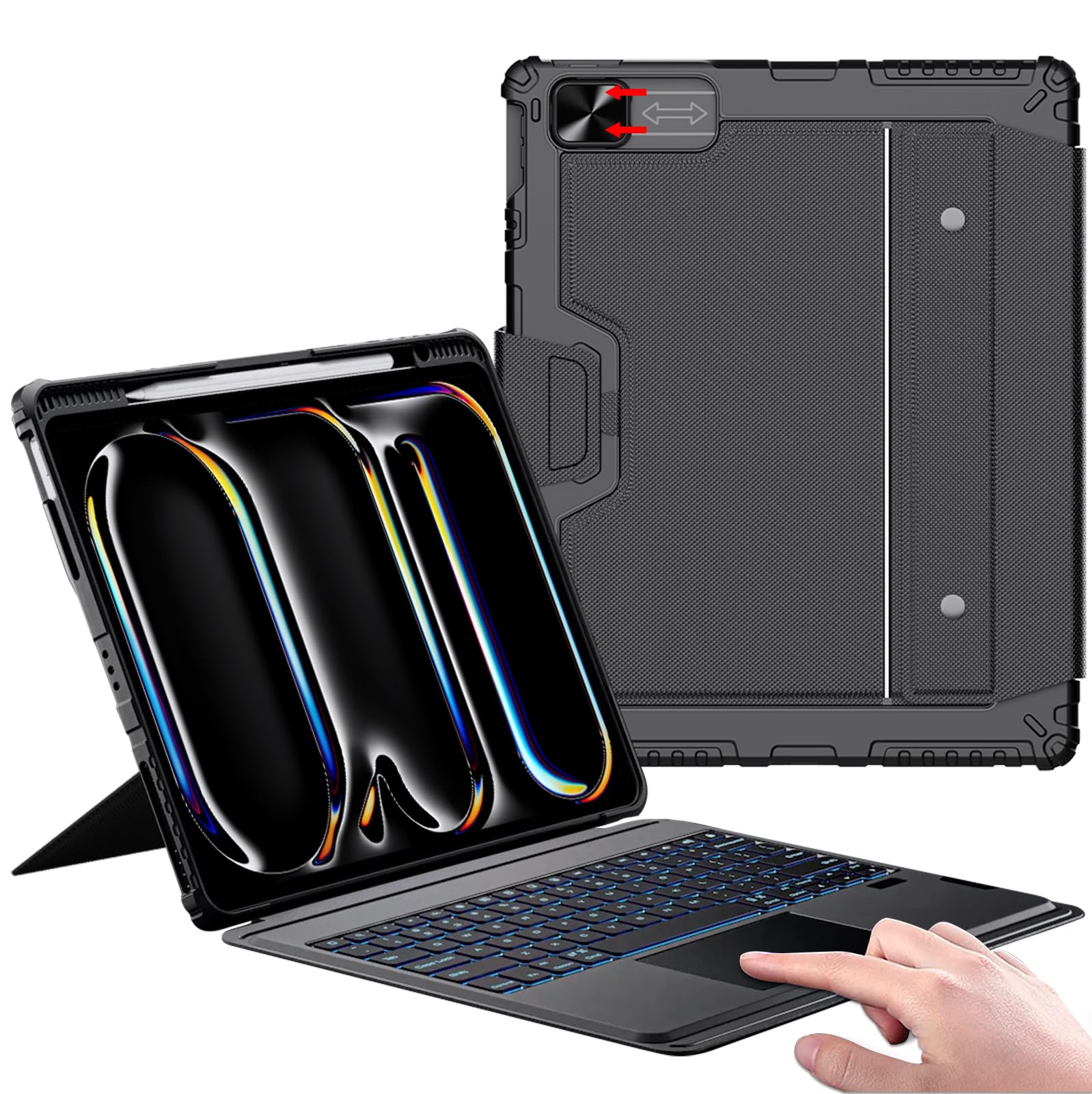 Funda Para Ipad Pro 13 Con Teclado Nillkin M4 2024 Con Lápiz - Venta Internacional.