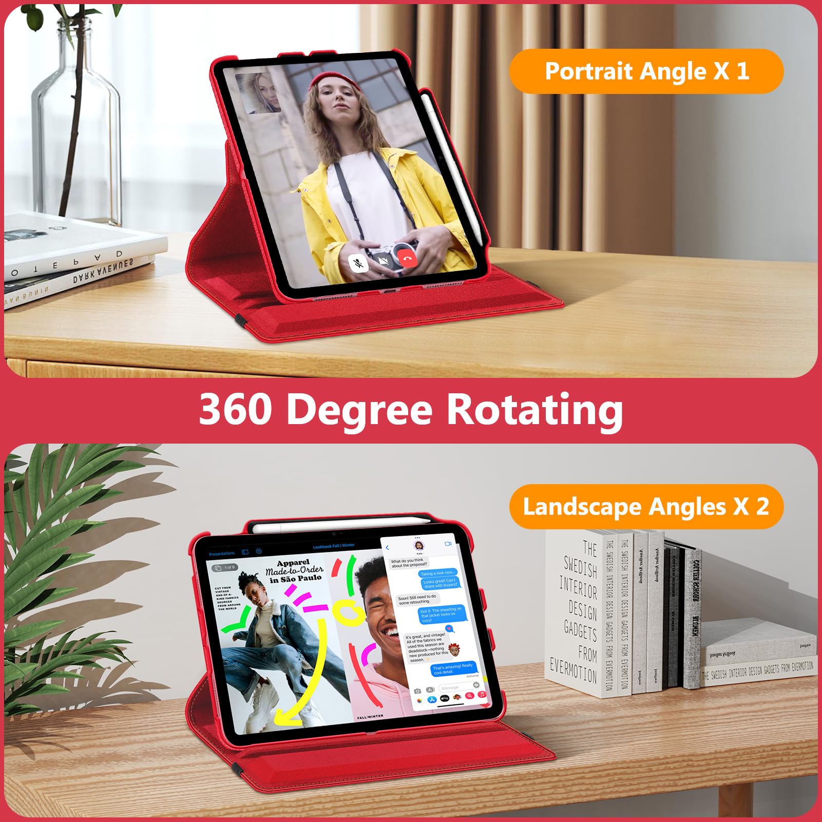 Foto 4 | Funda Giratoria Fintie Para Ipad 11.ª Generación 11 Pulgadas Y 10.ª Generación 10.9 Pulgadas - Venta Internacional.