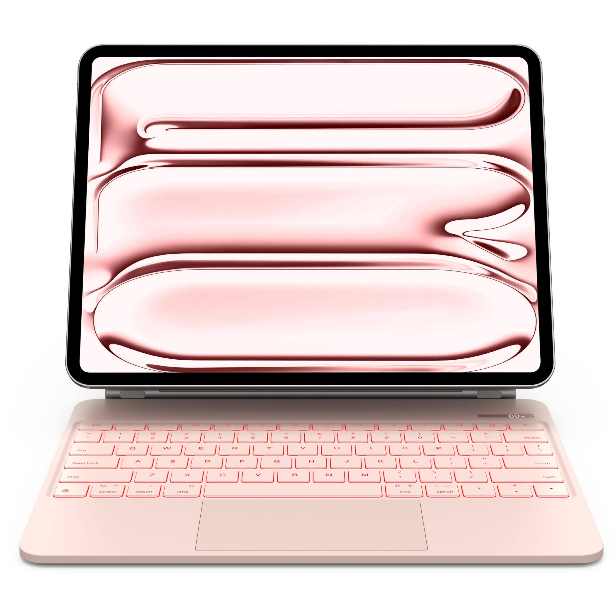 Funda Con Teclado Chesona Para Ipad Pro 13 2024 Con Panel Táctil Rosa - Venta Internacional.