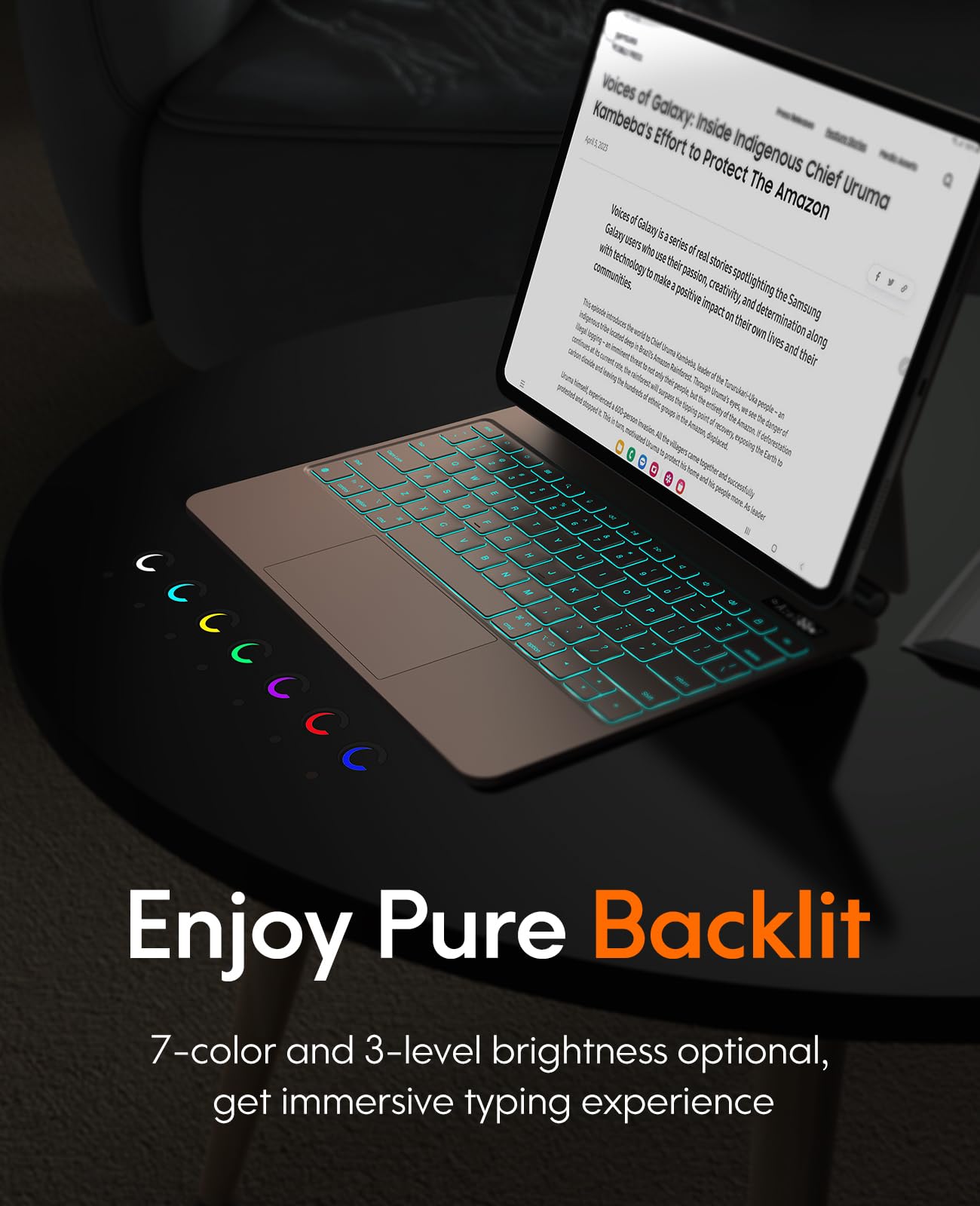 Foto 6 pulgar | Funda Con Teclado Chesona Para Ipad Pro 13 2024 Con Panel Táctil Rosa - Venta Internacional.