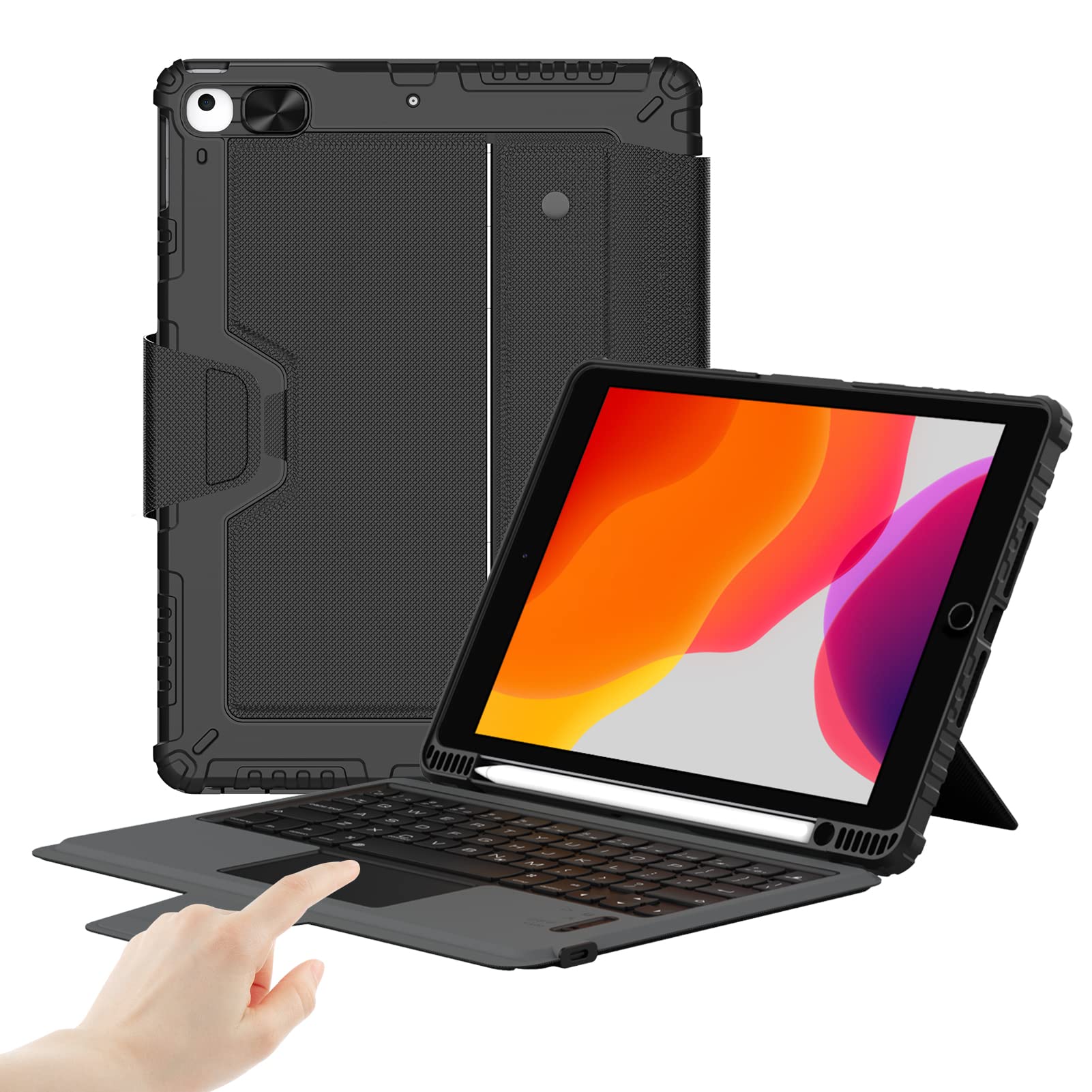 Funda Con Teclado Desmontable Para Ipad 9.ª Generación (10.2 Pulgadas) - Venta Internacional.