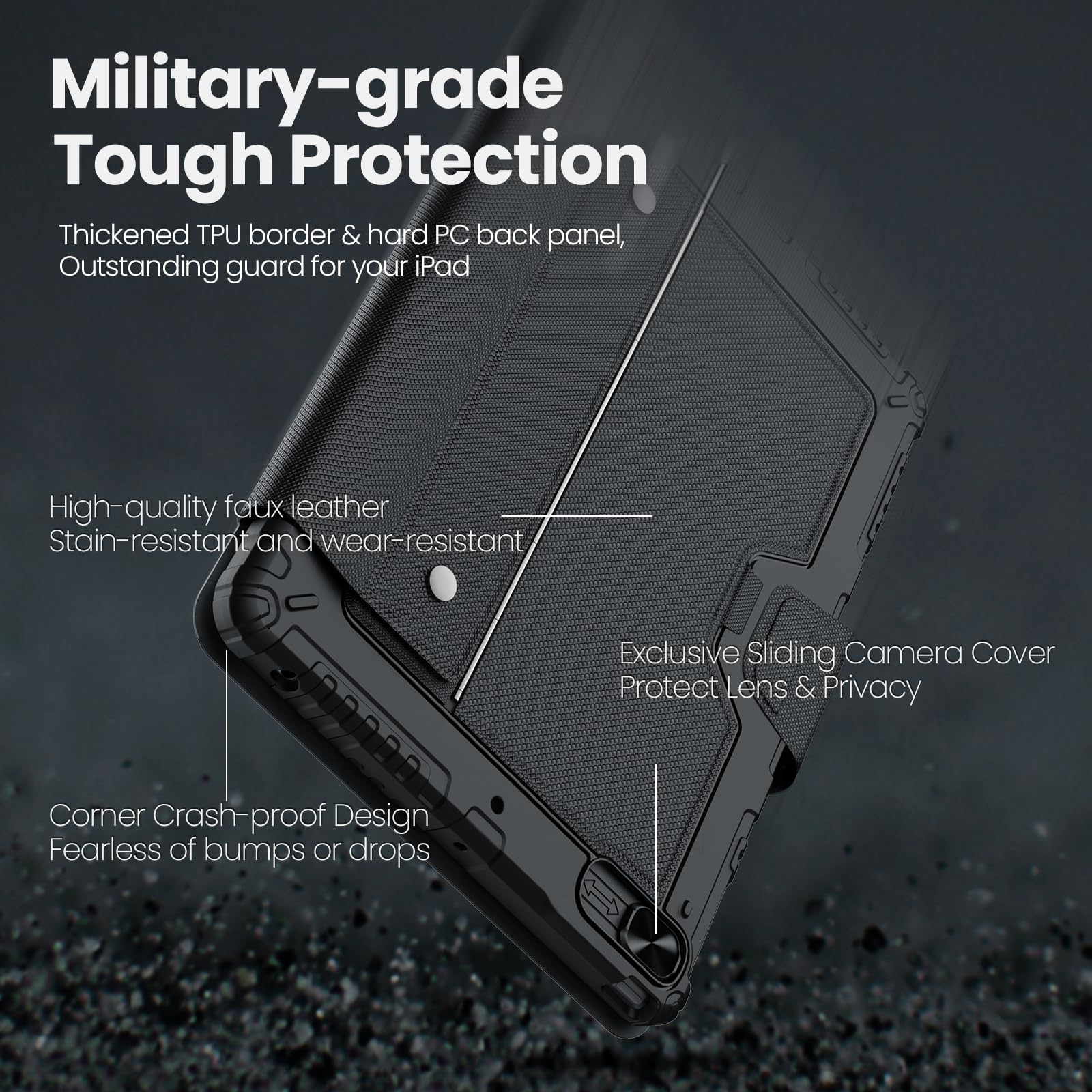 Foto 4 pulgar | Funda Con Teclado Desmontable Para Ipad 9.ª Generación (10.2 Pulgadas) - Venta Internacional.