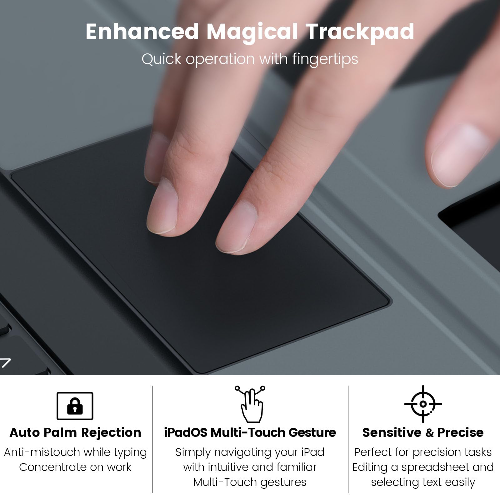 Foto 6 pulgar | Funda Con Teclado Desmontable Para Ipad 9.ª Generación (10.2 Pulgadas) - Venta Internacional.