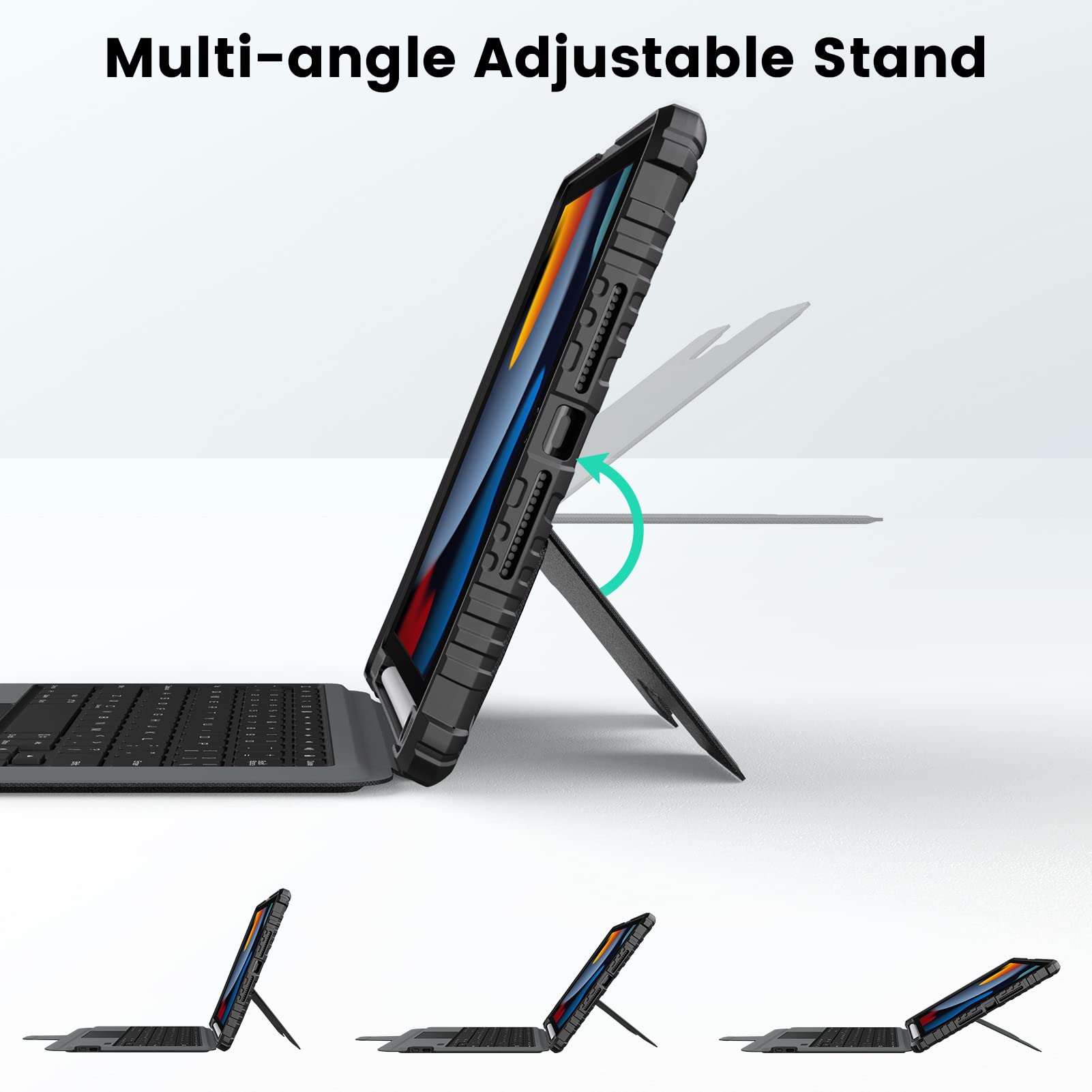 Foto 6 | Funda Con Teclado Desmontable Para Ipad 9.ª Generación (10.2 Pulgadas) - Venta Internacional.