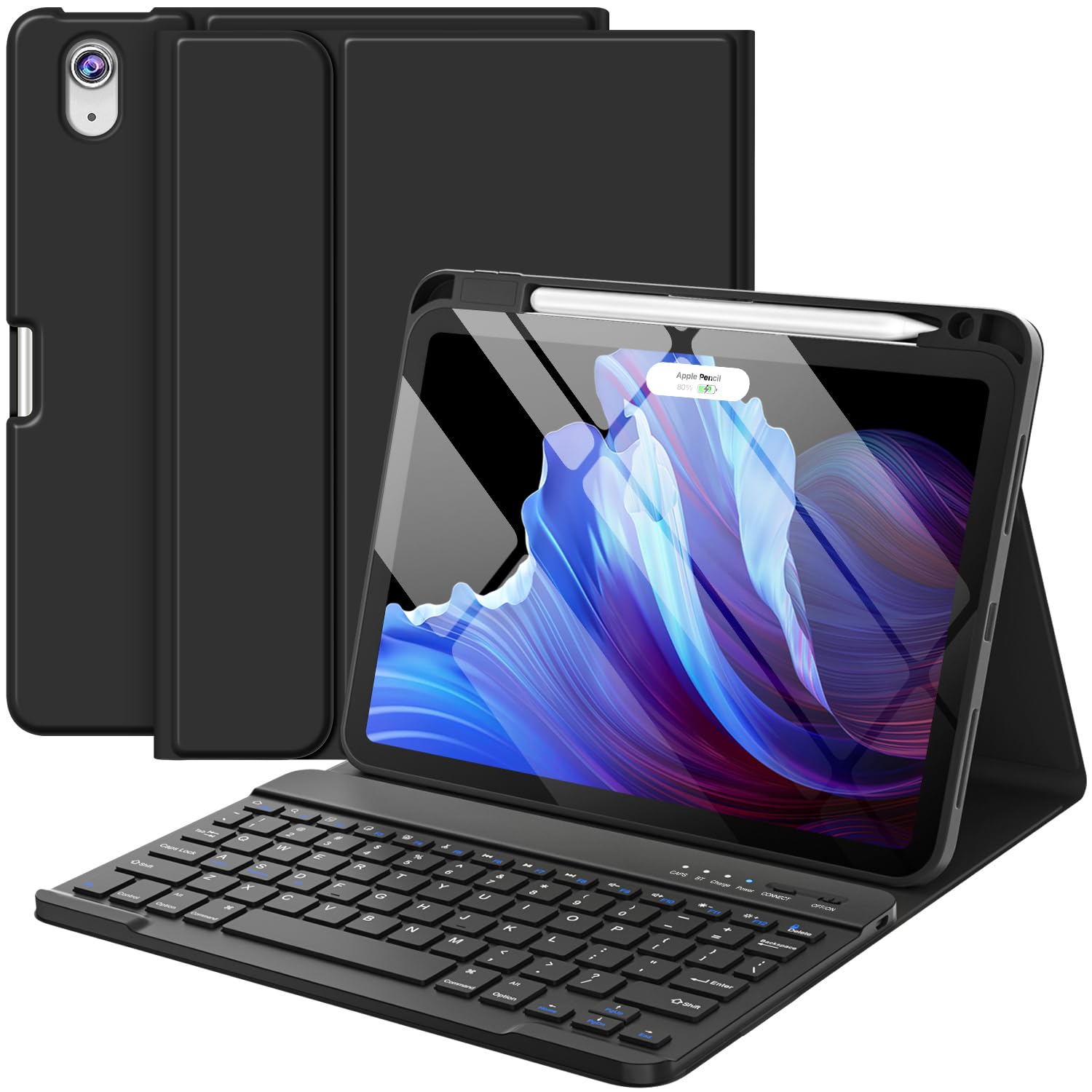 Funda De Teclado Fuwang Para Ipad Air De 11 Pulgadas Con Teclado Negro - Venta Internacional.