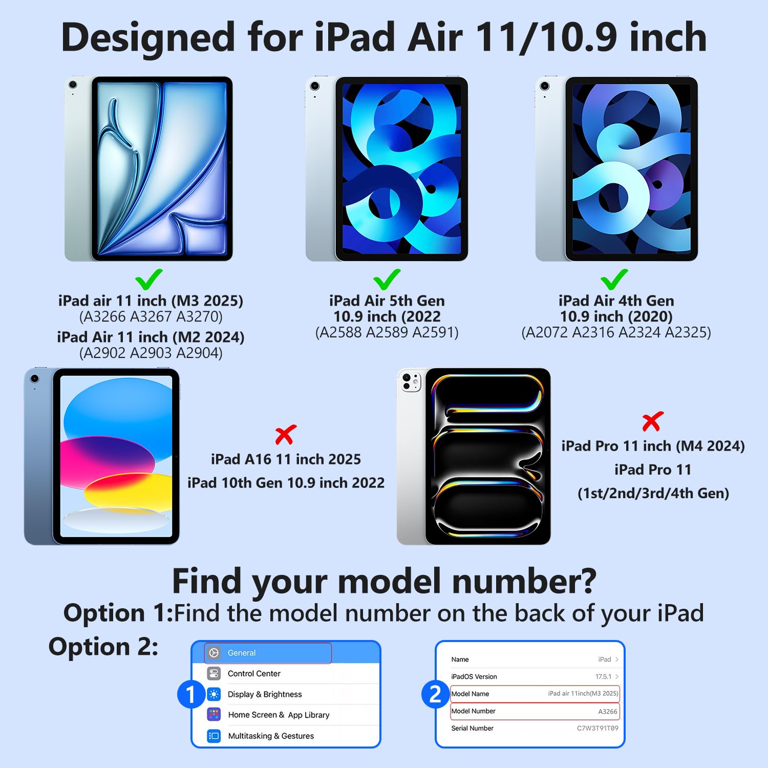 Foto 3 pulgar | Funda De Teclado Fuwang Para Ipad Air De 11 Pulgadas Con Teclado Negro - Venta Internacional.