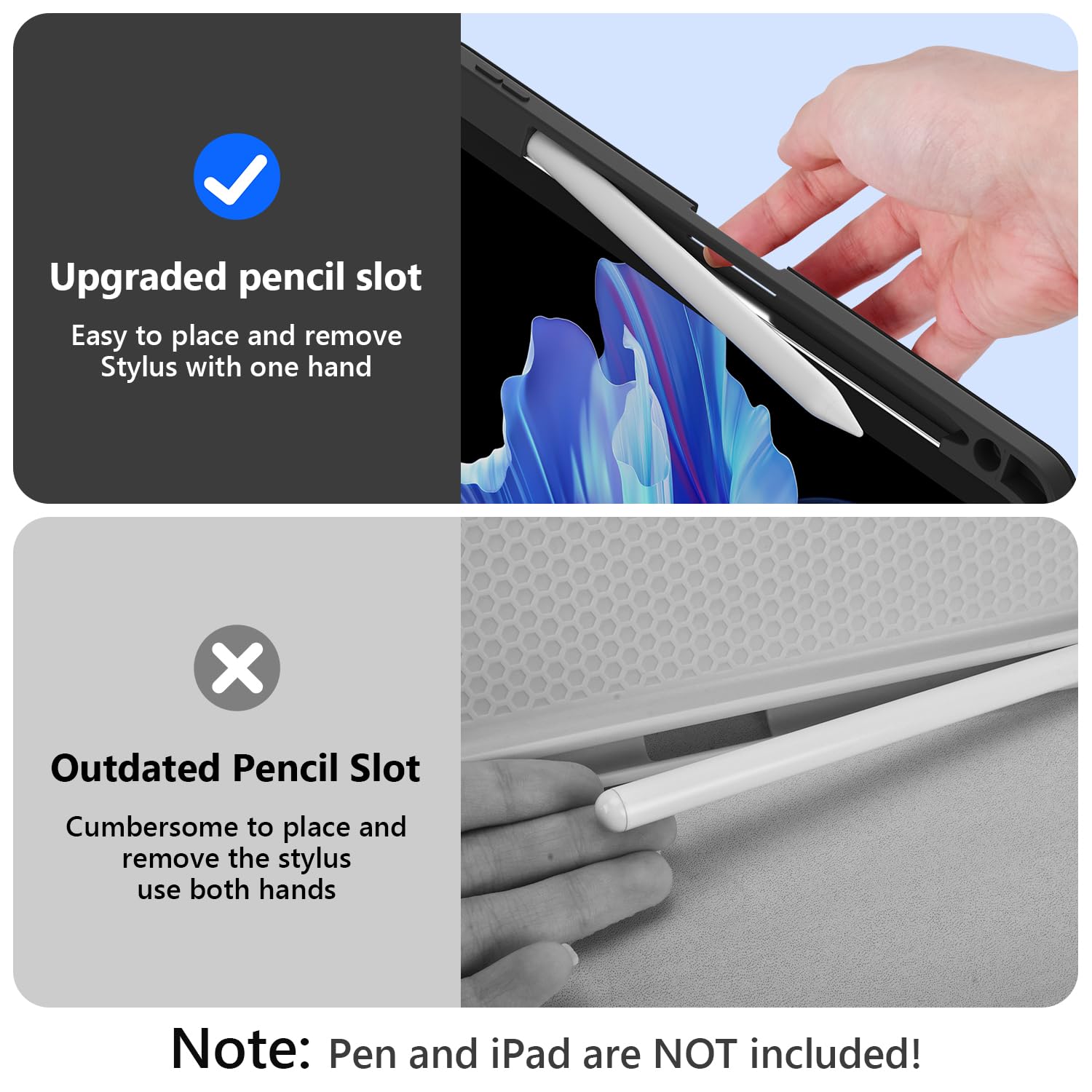 Foto 6 pulgar | Funda De Teclado Fuwang Para Ipad Air De 11 Pulgadas Con Teclado Negro - Venta Internacional.