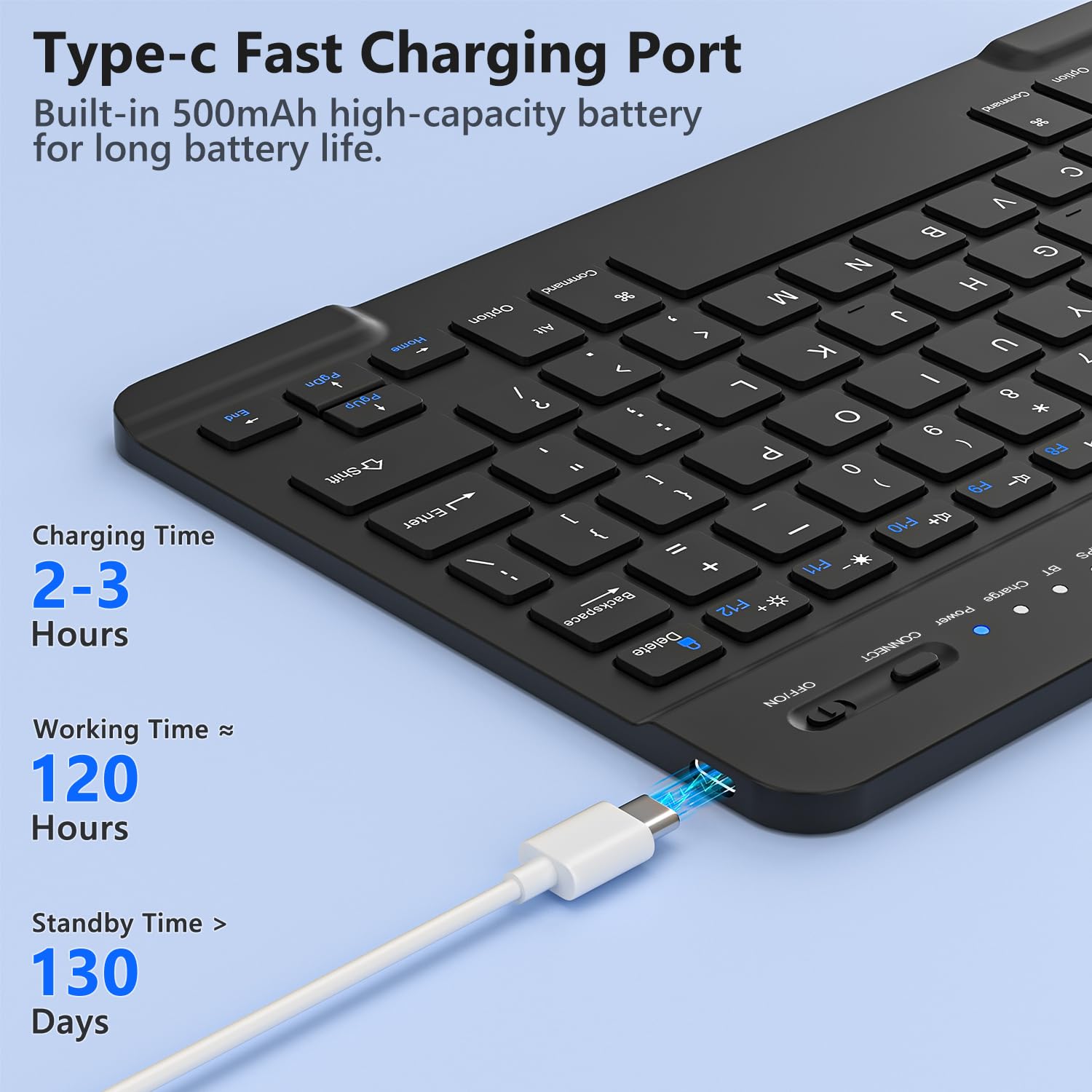 Foto 7 pulgar | Funda De Teclado Fuwang Para Ipad Air De 11 Pulgadas Con Teclado Negro - Venta Internacional.