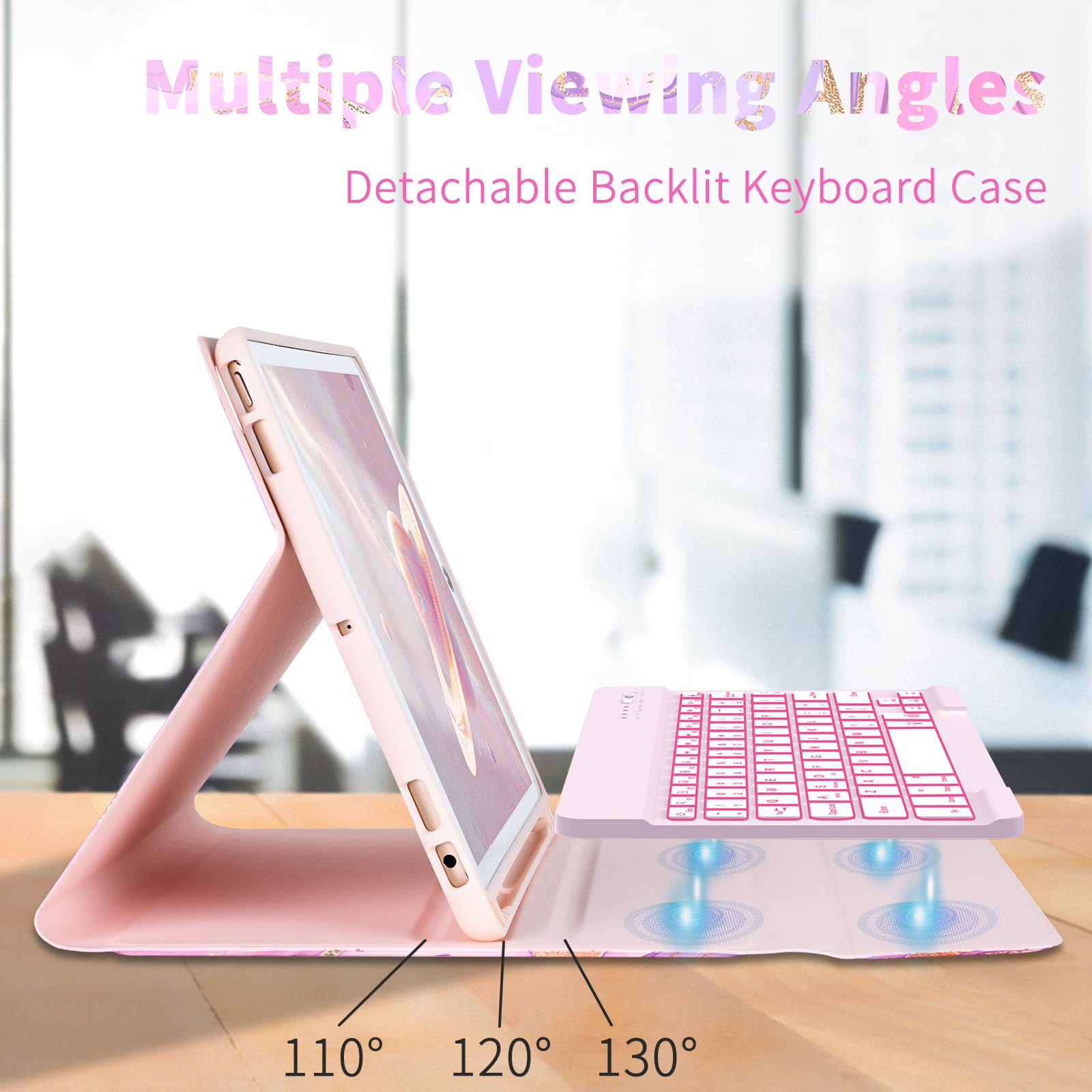 Foto 5 pulgar | Funda Con Teclado Fuwang Para Ipad 9ª  8ª Generación  10 2 Pulgadas - Venta Internacional.