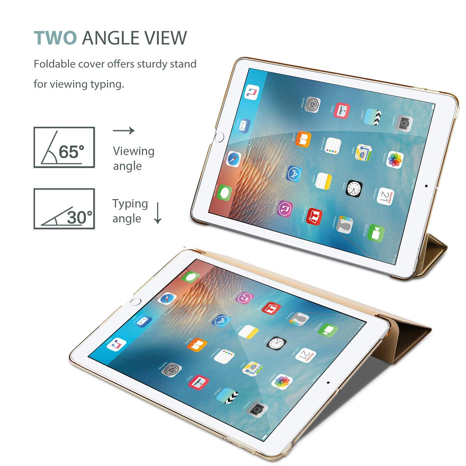 Foto 7 pulgar | Funda Procase Smart Para Ipad De 9 7 Pulgadas (6.ª Y 5.ª Generación  2018 Y 2017)  Color Dorado - Venta Internacional.