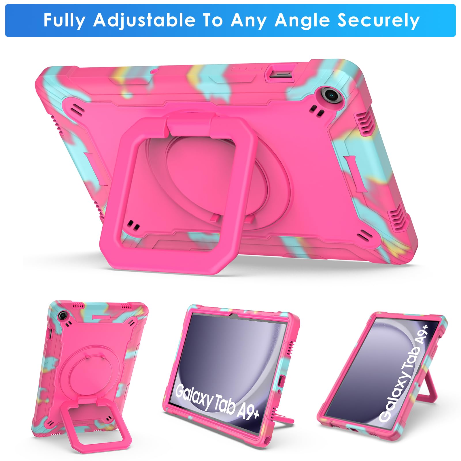 Foto 7 pulgar | Funda Detuosi Para Samsung Galaxy Tab A9 Plus De 11 Pulgadas Con Correa - Venta Internacional.