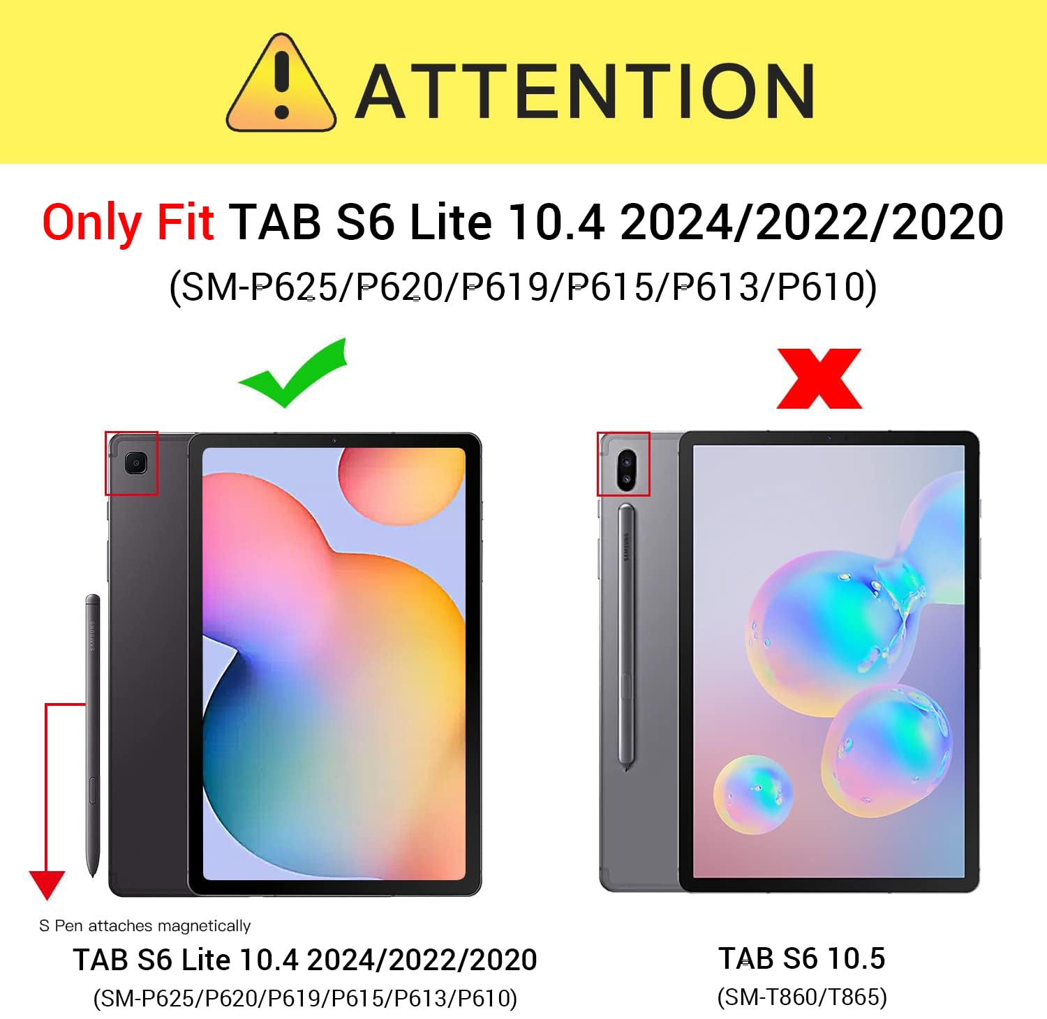 Foto 2 | Funda Ztotopcases Para Samsung Galaxy Tab S6 Lite 10.4  Color Azul Claro - Venta Internacional.
