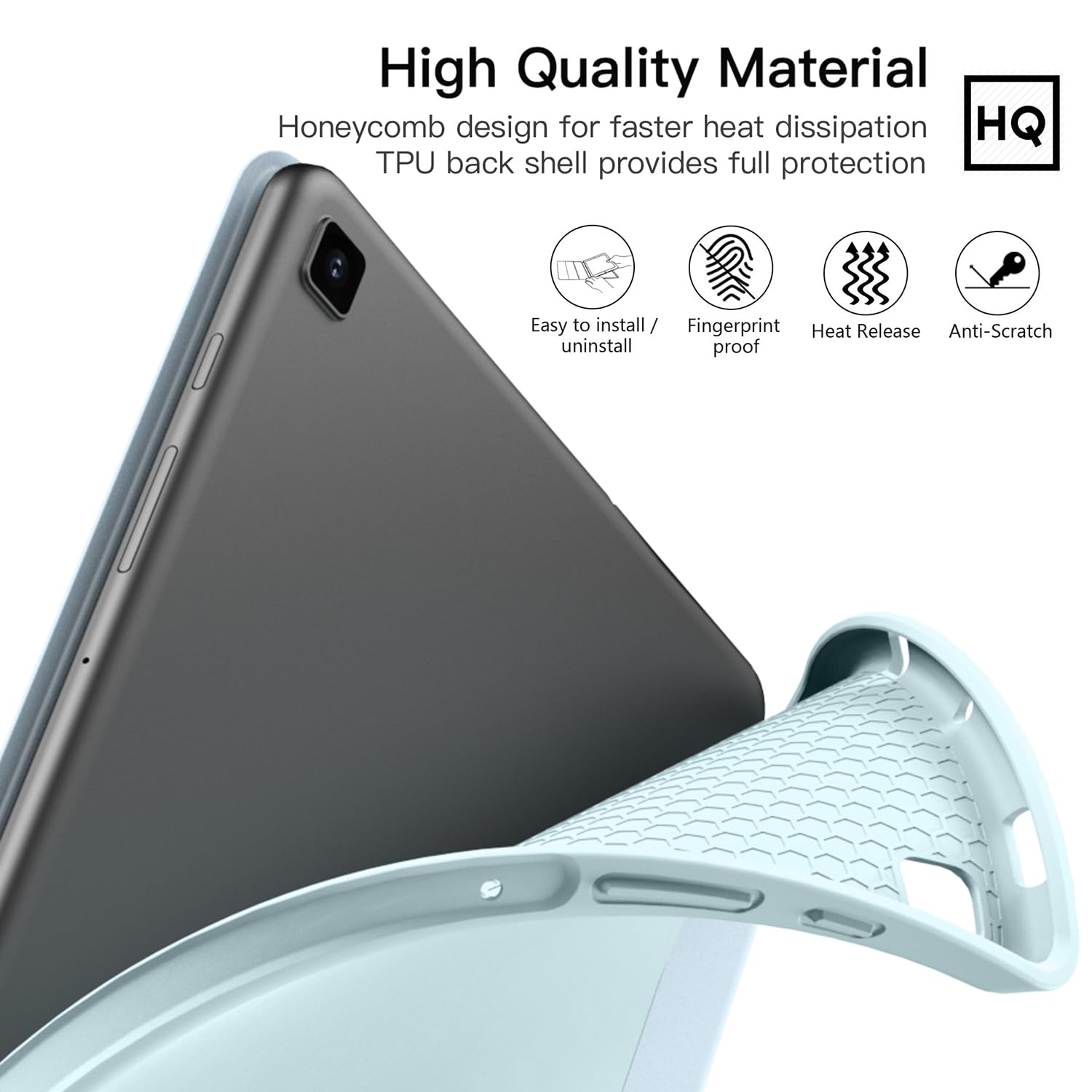 Foto 7 pulgar | Funda Ztotopcases Para Samsung Galaxy Tab S6 Lite 10.4  Color Azul Claro - Venta Internacional.