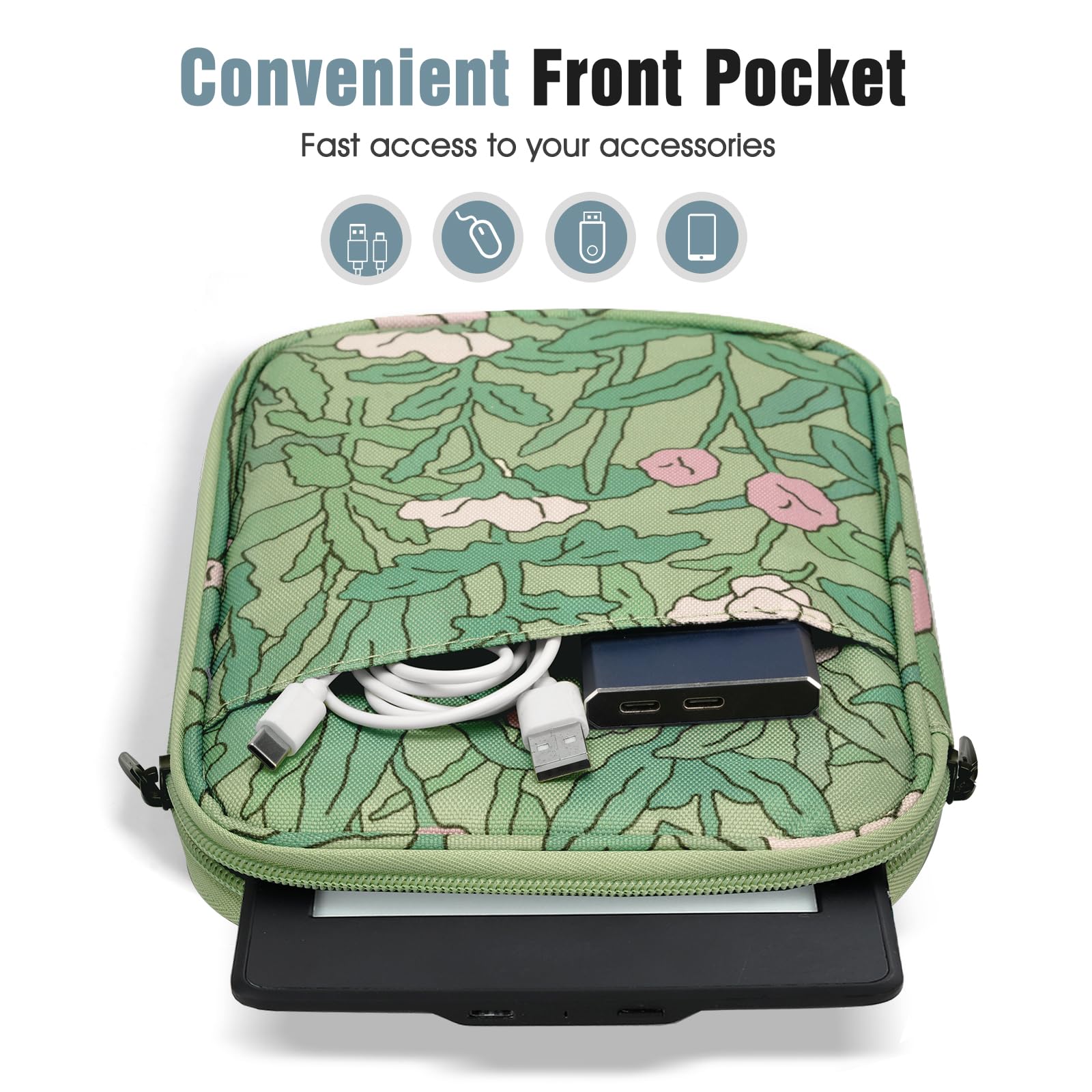 Foto 6 pulgar | Funda Para Tablet Timovo Para Kindle Paperwhite De 6 A 7 Pulgadas  Color Verde - Venta Internacional.