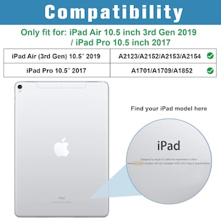 Foto 2 | Funda Inteligente Case Procase Para Ipad Air 3.ª Generación De 10.5 Pulgadas 2019 - Venta Internacional.