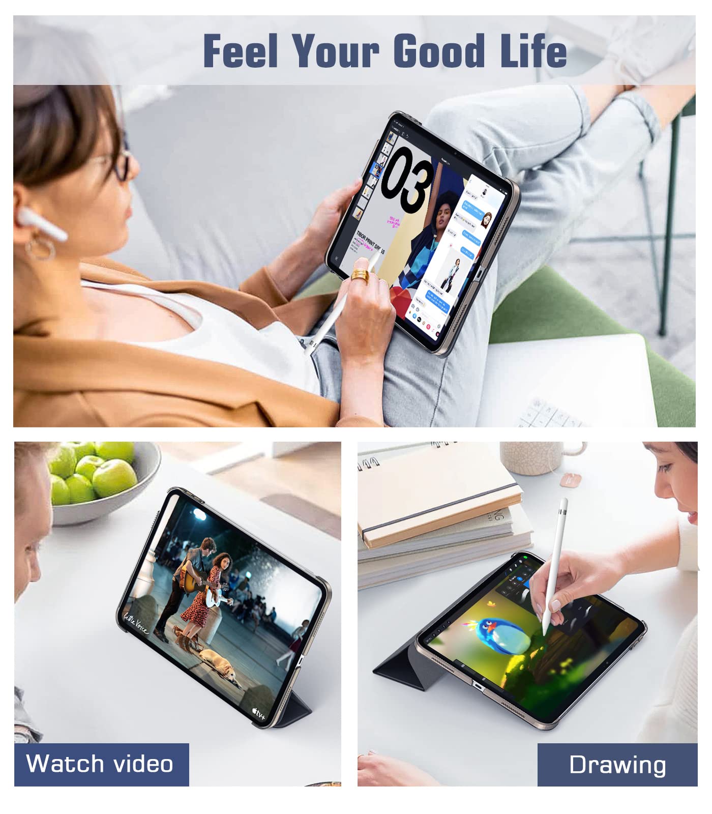 Foto 7 | Funda Timovo Para Ipad 11.ª Generación  11 Pulgadas  2025/10.ª Generación  10.9 Pulgadas - Venta Internacional.