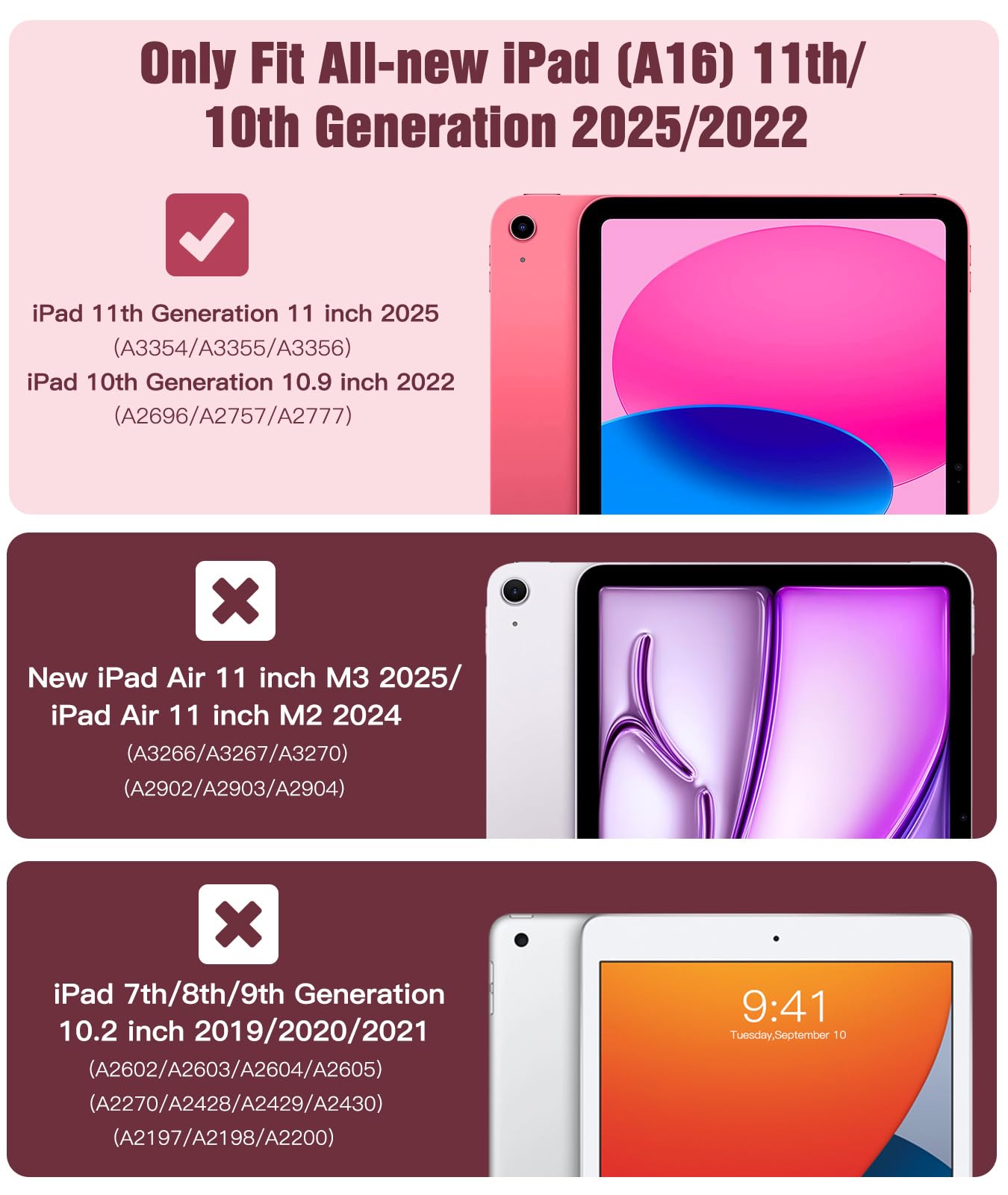 Foto 2 | Funda Timovo Para Ipad (a16) 11.ª Generación  11 Pulgadas  2025/10.ª Generación  10.9 Pulgadas  2022 - Venta Inte
