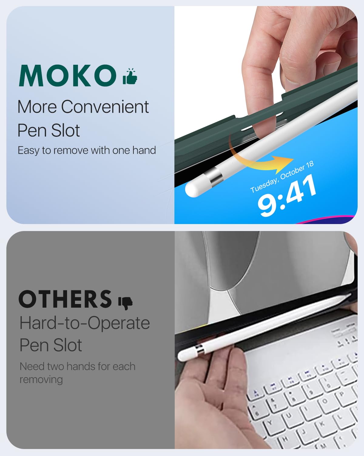 Foto 5 pulgar | Funda Con Teclado Moko Para Ipad 11th Gen 11 Pulgadas 2025 - Venta Internacional.
