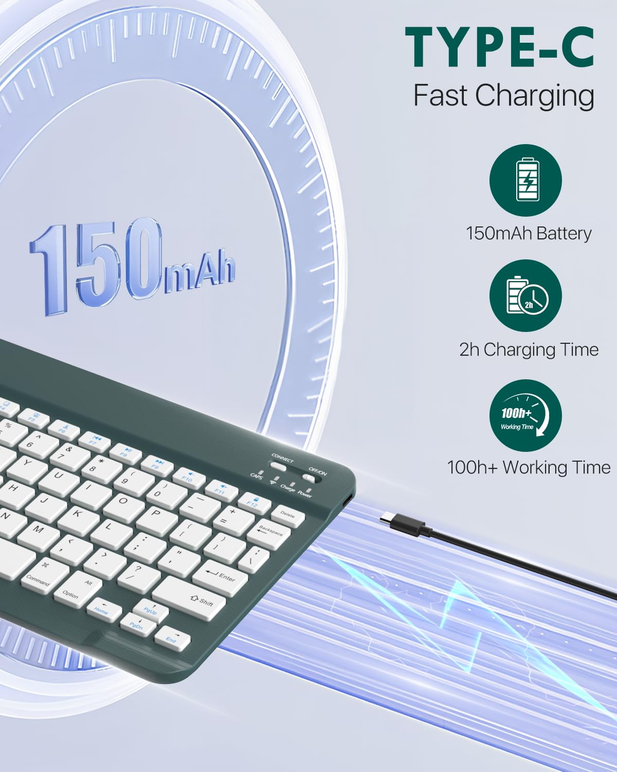 Foto 5 | Funda Con Teclado Moko Para Ipad 11th Gen 11 Pulgadas 2025 - Venta Internacional.
