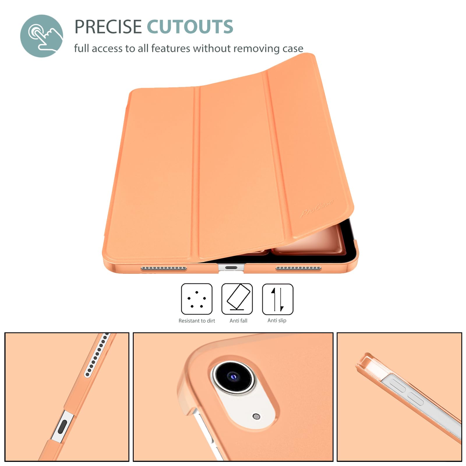 Foto 7 pulgar | Funda Inteligente Procase Para Ipad Air De 11 Pulgadas M3 M2 2025 2024 - Venta Internacional.