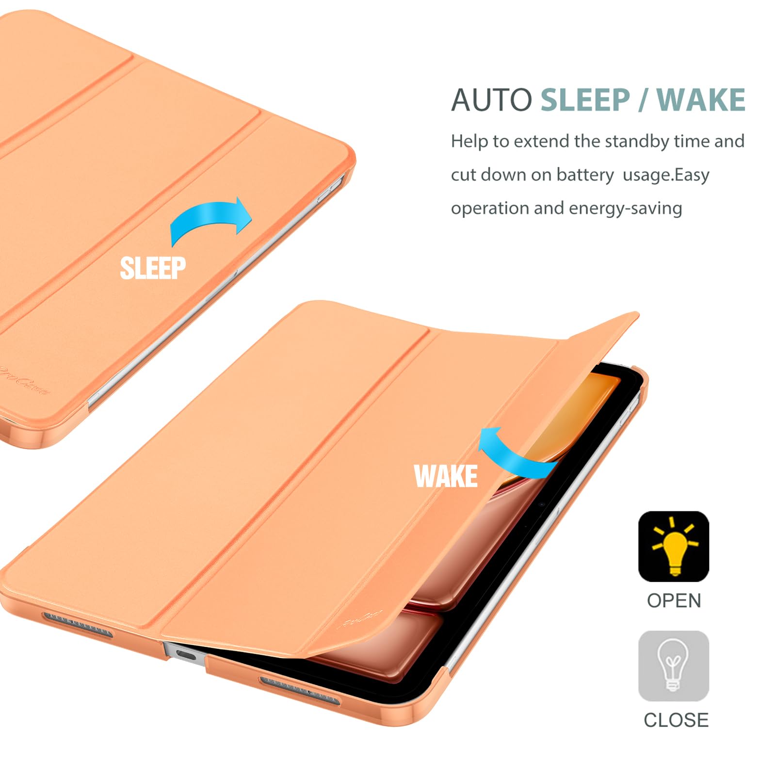 Foto 8 pulgar | Funda Inteligente Procase Para Ipad Air De 11 Pulgadas M3 M2 2025 2024 - Venta Internacional.