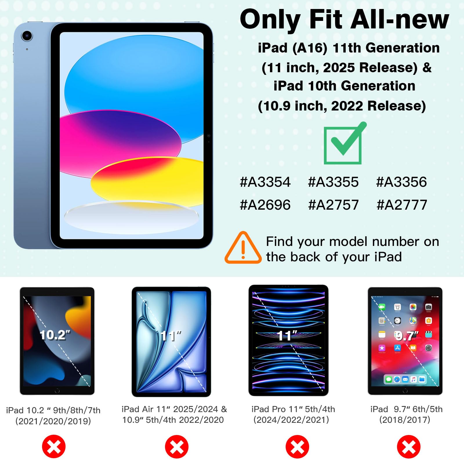 Foto 2 | Funda Timovo Para Ipad 11.ª Generación  11 Pulgadas  2025/10.ª Generación  10.9 Pulgadas - Venta Internacional.