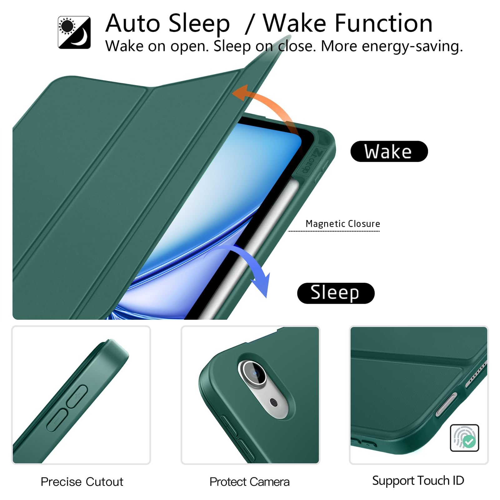 Foto 5 pulgar | Funda Ztotopfundas Para Ipad Air De 11 Pulgadas Y Ipad Pro De 11 Pulgadas - Venta Internacional.