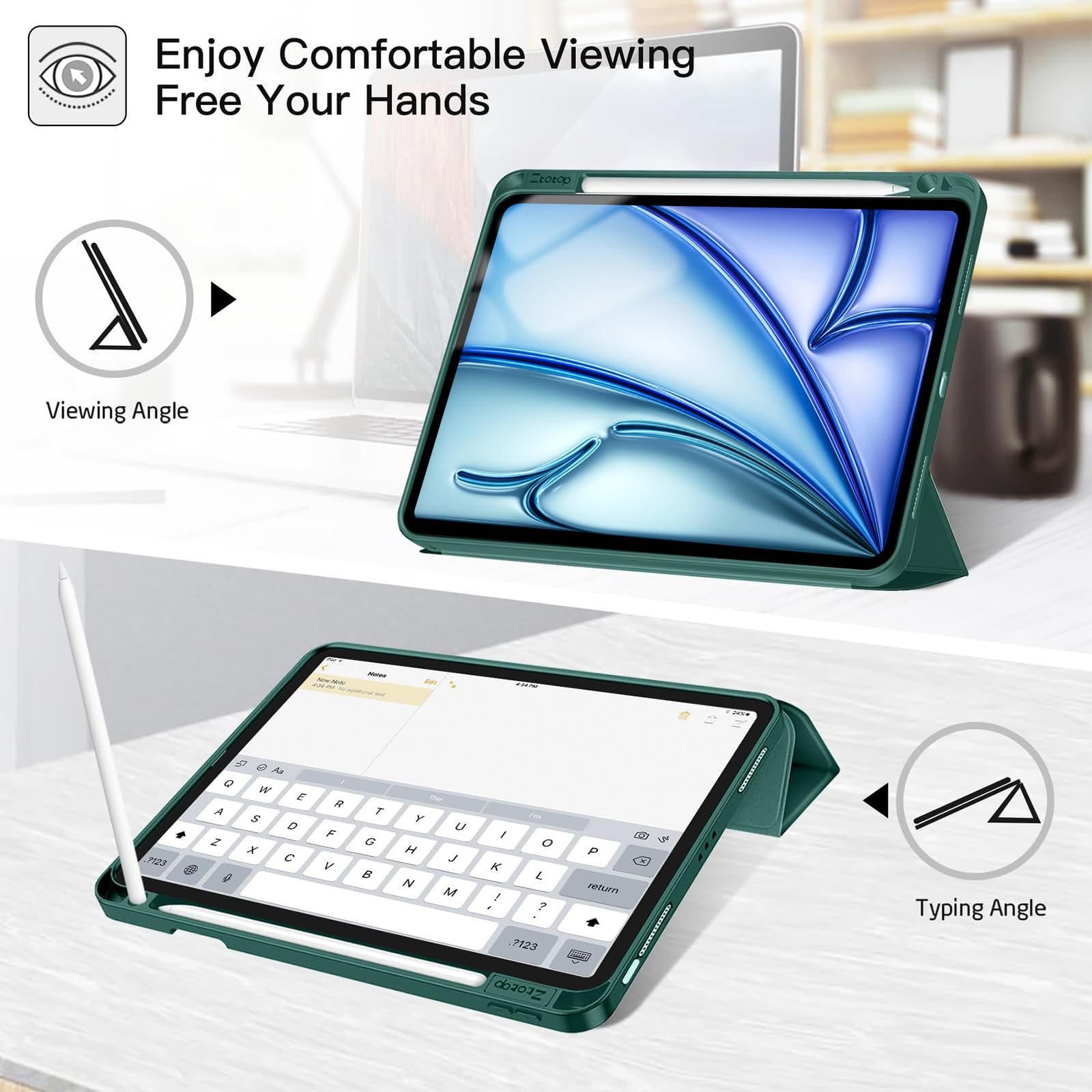 Foto 7 pulgar | Funda Ztotopfundas Para Ipad Air De 11 Pulgadas Y Ipad Pro De 11 Pulgadas - Venta Internacional.