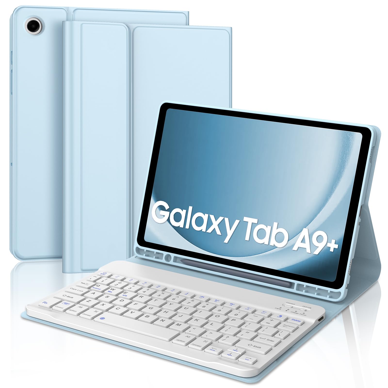 Funda De Teclado Boriyuan Para Samsung Galaxy Tab A9+ 11 5g 2023 - Venta Internacional.