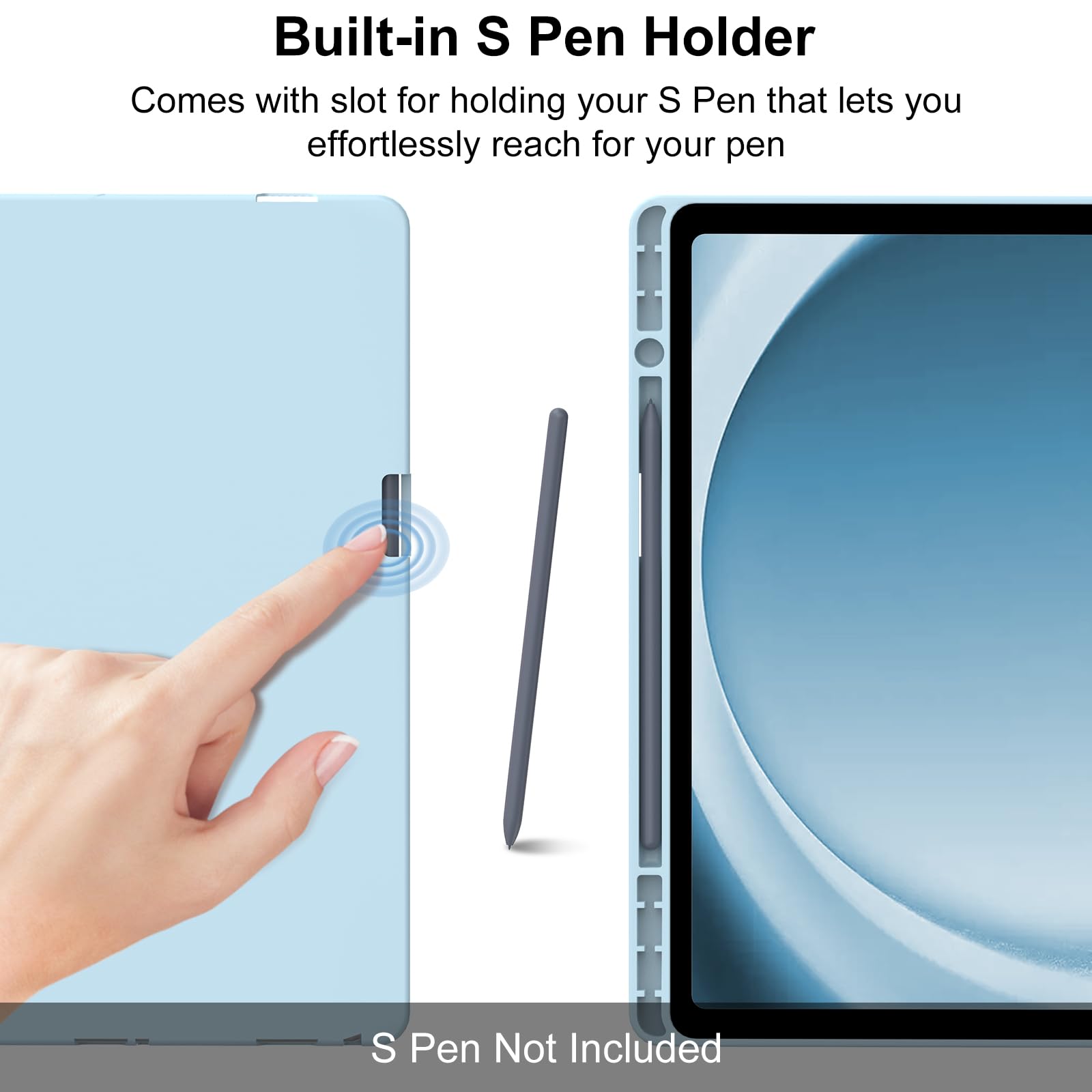 Foto 8 pulgar | Funda De Teclado Boriyuan Para Samsung Galaxy Tab A9+ 11 5g 2023 - Venta Internacional.