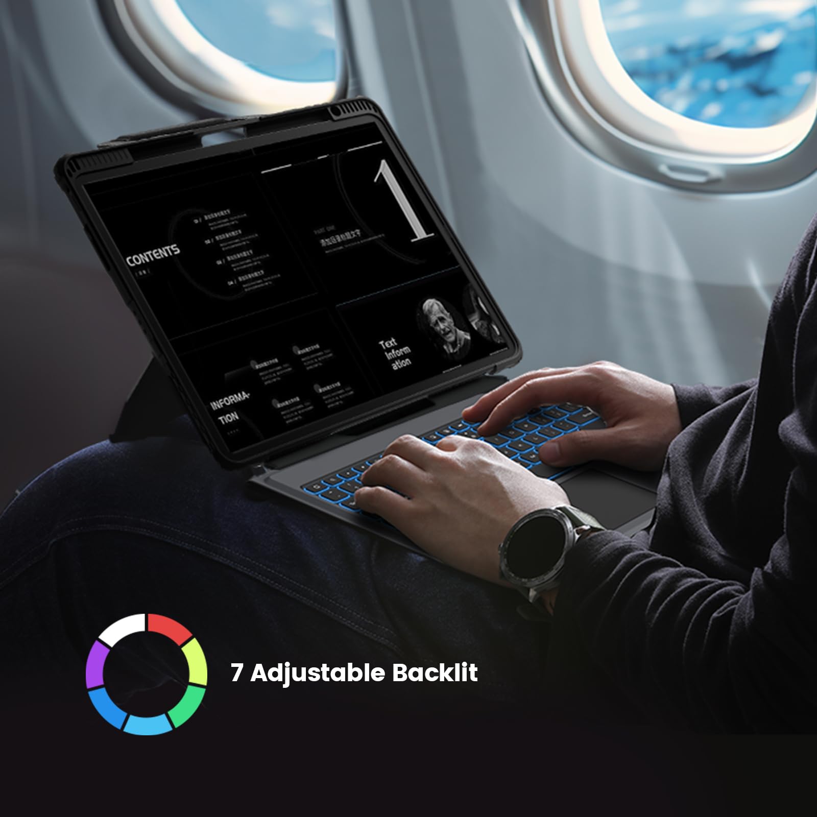 Foto 6 pulgar | Funda Con Teclado Nillkin Carry Go Ipad Pro 13 Pulgadas (m4) 2024 - Venta Internacional.