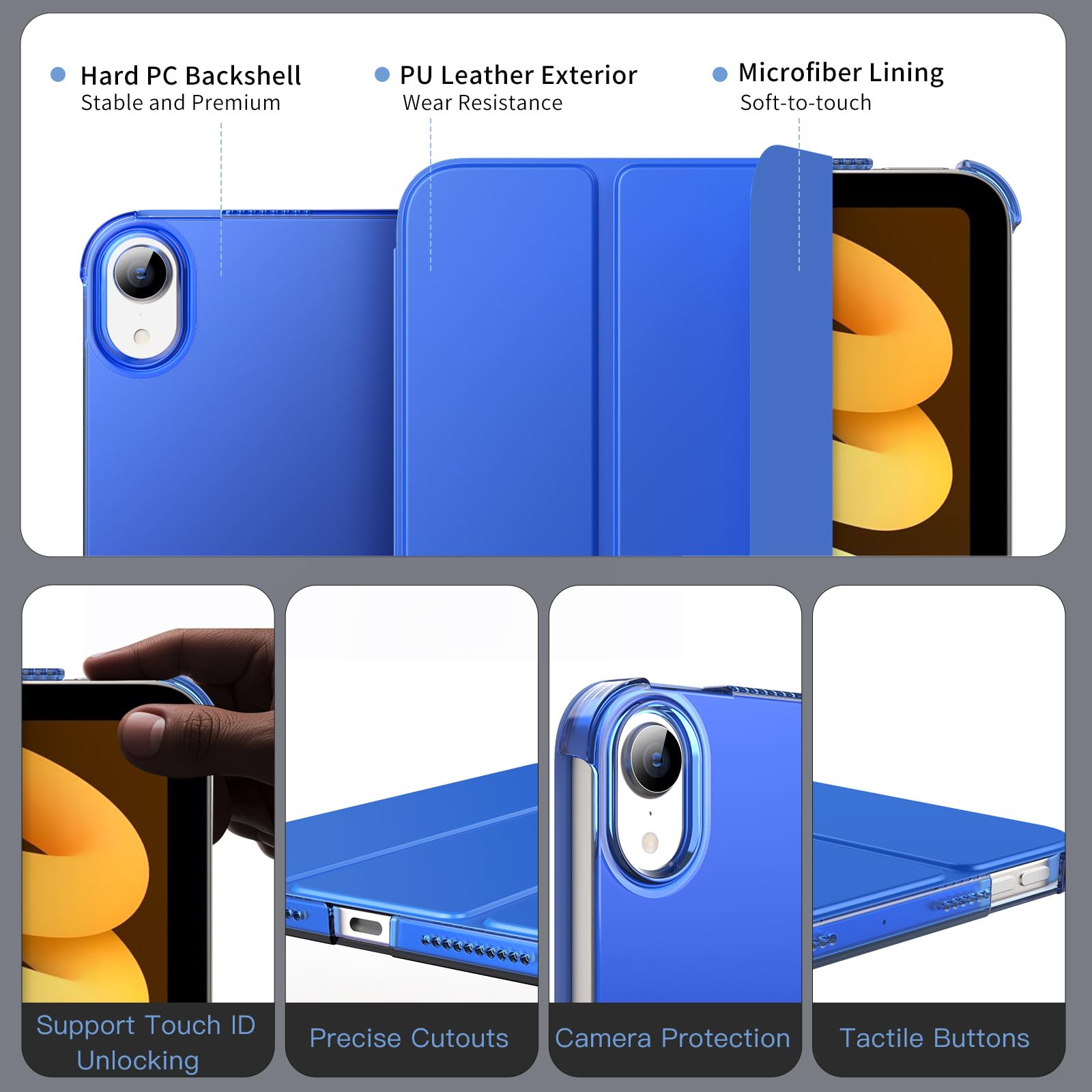 Foto 5 pulgar | Funda Moko Para Ipad Mini 7 (a17 Pro) 8.3 Pulgadas 2024  Ipad Mini 6 8.3 Pulgadas 2021 - Venta Internacional.