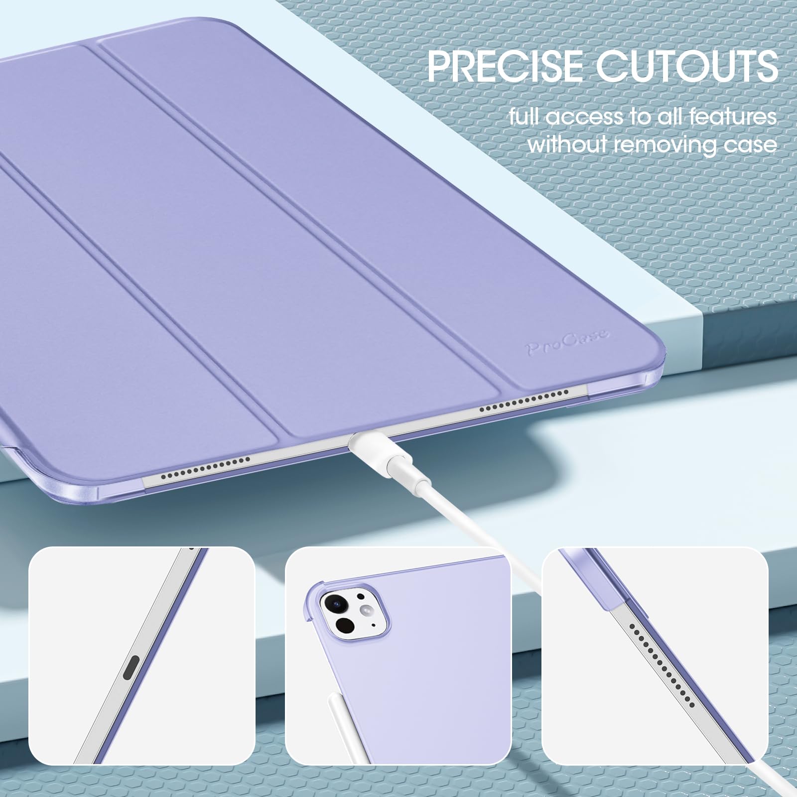Foto 8 pulgar | Funda Procase Para Ipad Pro 13 (m4) 2024 Con Smart Cover - Venta Internacional.