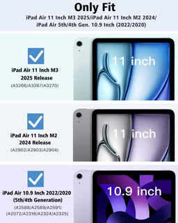 Foto 2 | Funda Para Ipad Air De 11 Pulgadas Timovo M3/m2-2025/2024 Azul Brumoso - Venta Internacional.