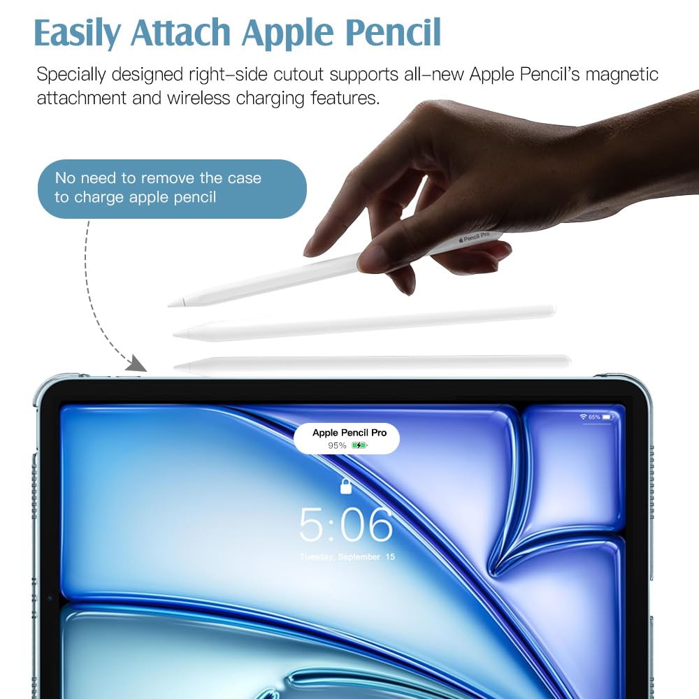 Foto 3 | Funda Para Ipad Air De 11 Pulgadas Timovo M3/m2-2025/2024 Azul Brumoso - Venta Internacional.