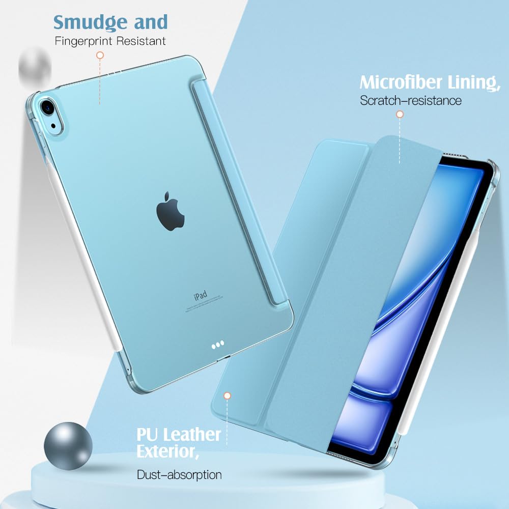 Foto 5 pulgar | Funda Para Ipad Air De 11 Pulgadas Timovo M3/m2-2025/2024 Azul Brumoso - Venta Internacional.